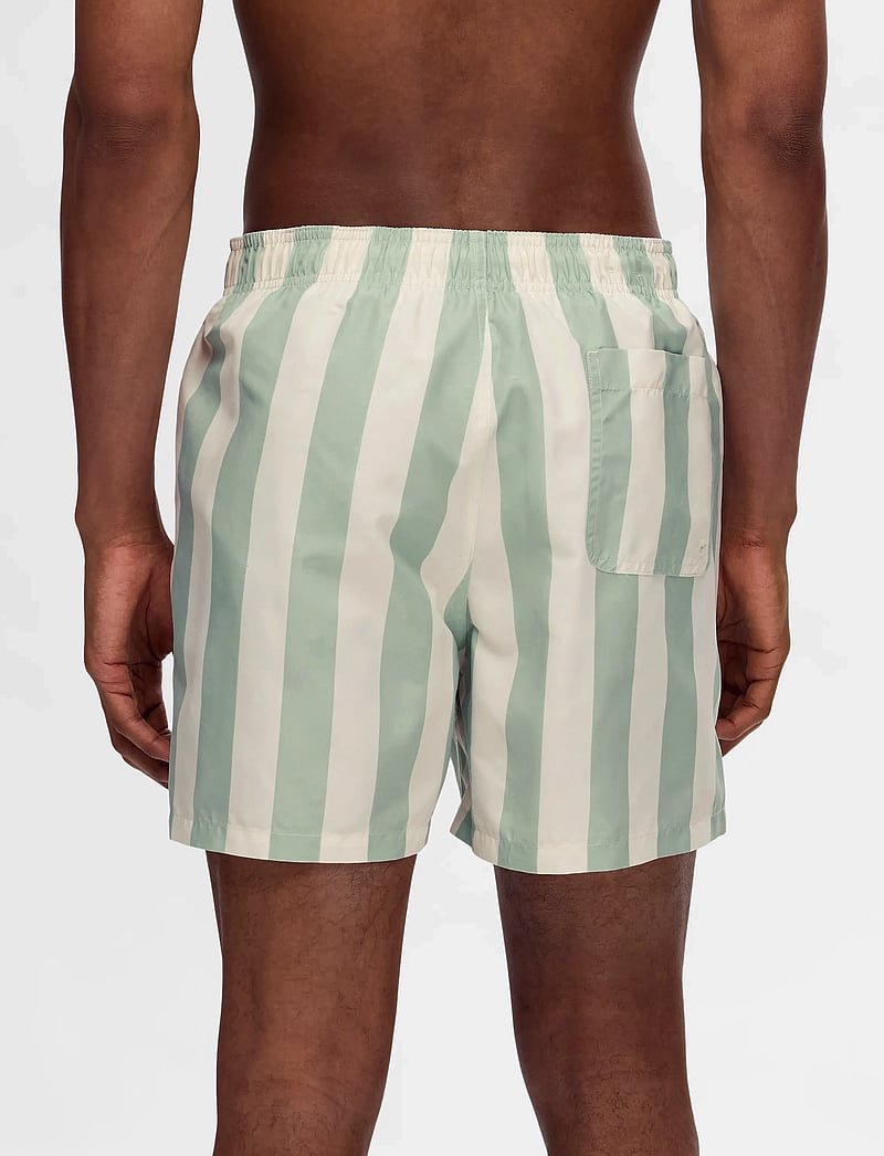 Selected - SLHDANE AOP SWIMSHORTS - badehose - bok choy - 3