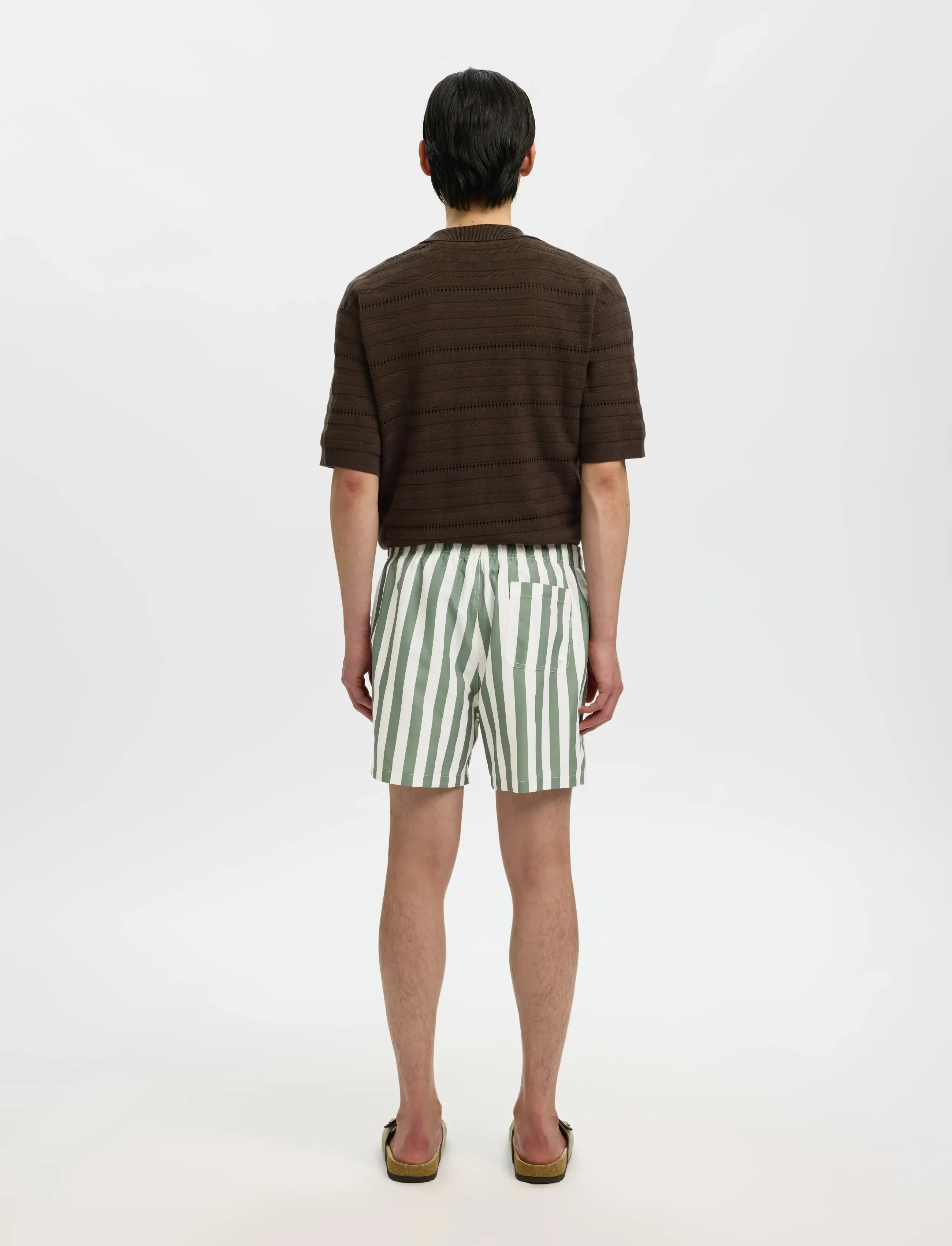 Selected - SLHDANE-AOP SWIMSHORTS - badeshorts - deep lichen green - 2
