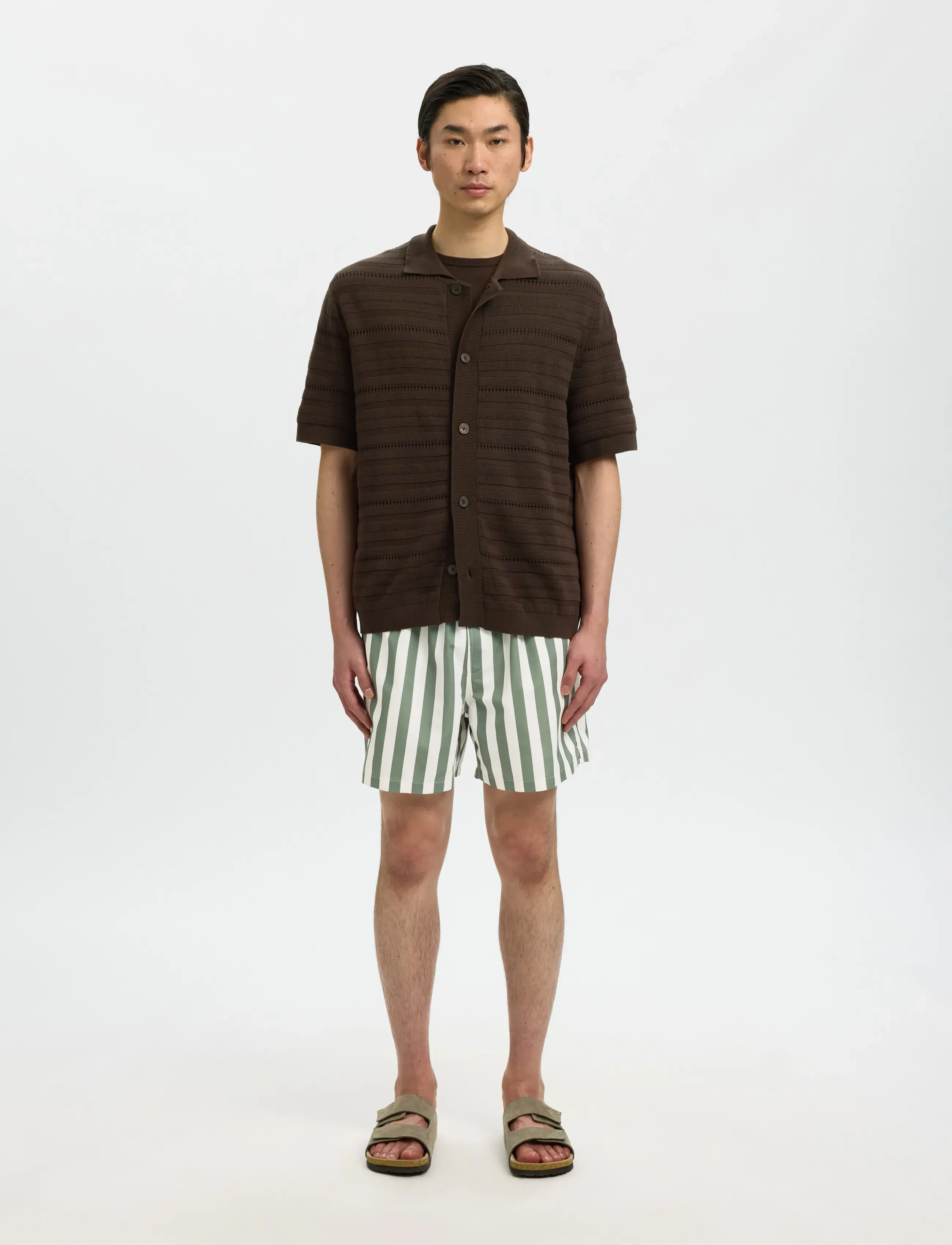 Selected - SLHDANE-AOP SWIMSHORTS - badeshorts - deep lichen green - 3