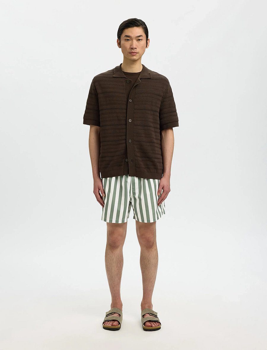 Selected - SLHDANE-AOP SWIMSHORTS - badeshorts - deep lichen green - 3