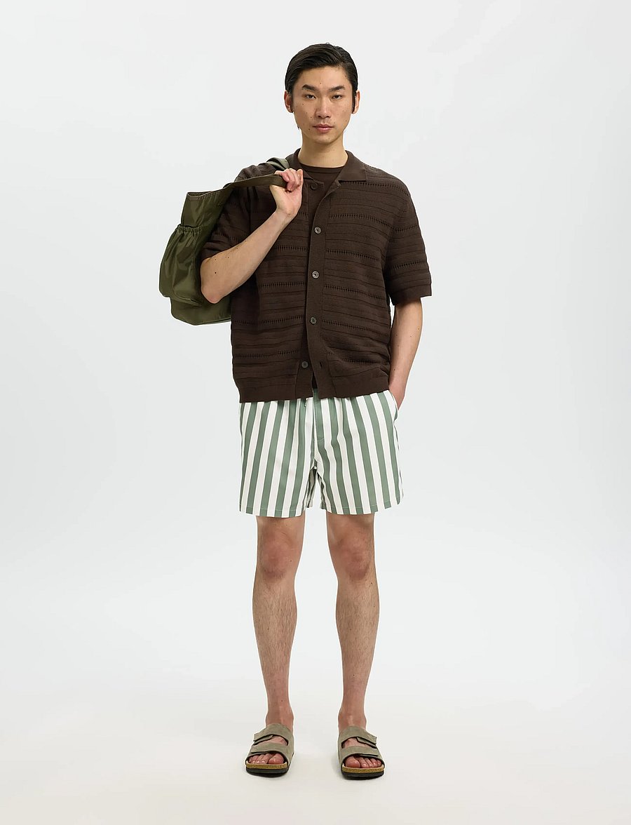 Selected - SLHDANE-AOP SWIMSHORTS - badeshorts - deep lichen green - 5