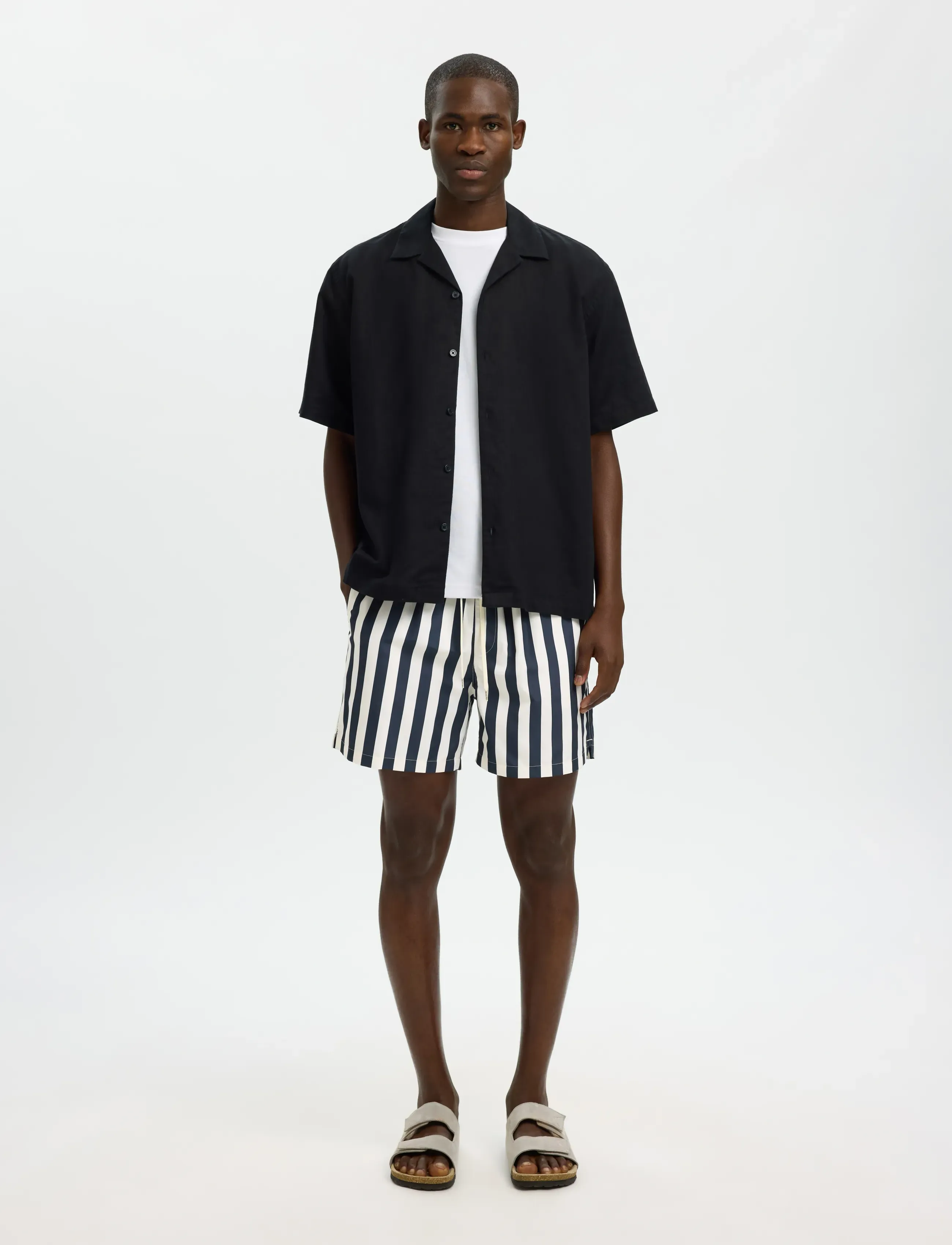 Selected - SLHDANE-AOP SWIMSHORTS - badeshorts - sky captain - 3