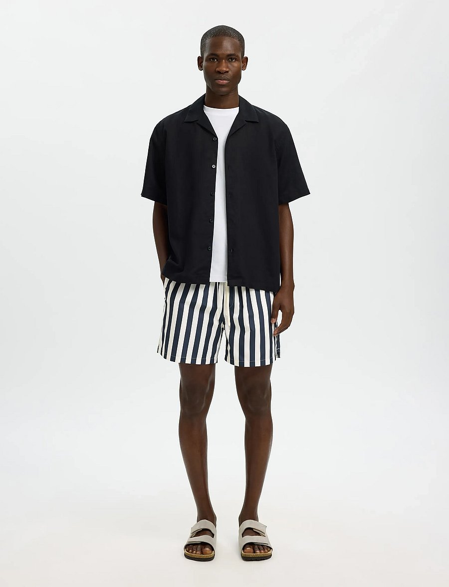 Selected - SLHDANE-AOP SWIMSHORTS - badehose - sky captain - 3