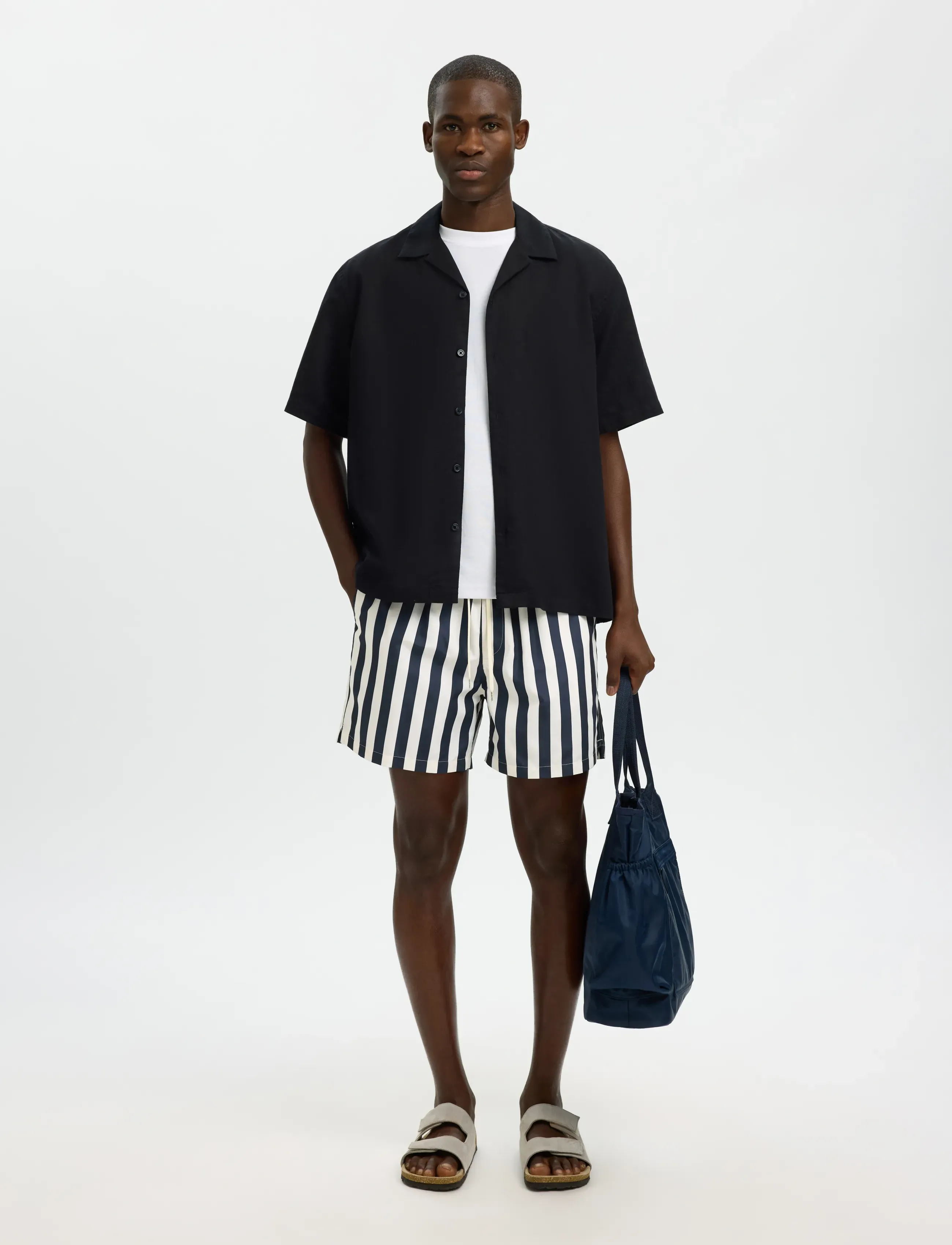 Selected - SLHDANE-AOP SWIMSHORTS - badeshorts - sky captain - 5