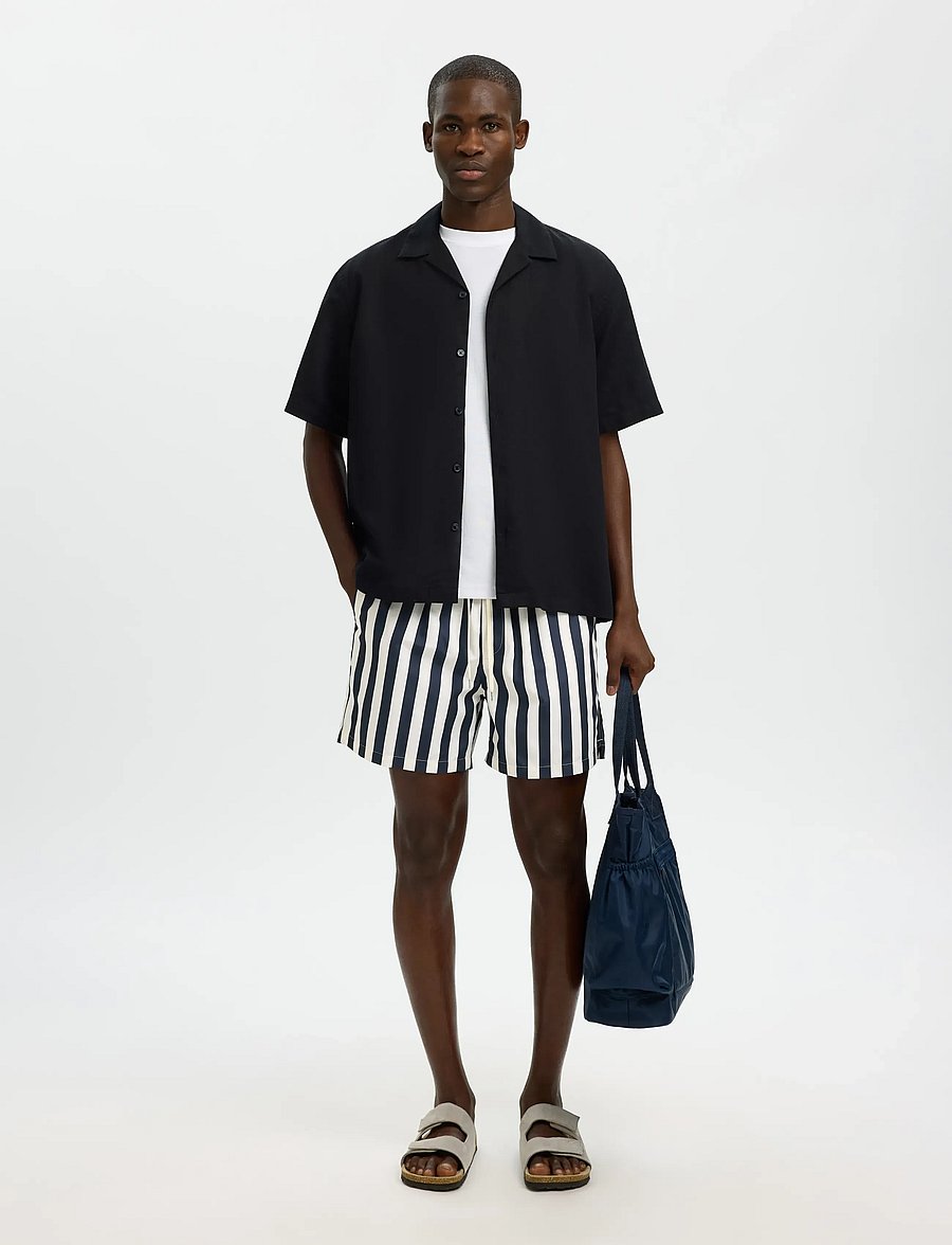 Selected - SLHDANE-AOP SWIMSHORTS - badehose - sky captain - 5
