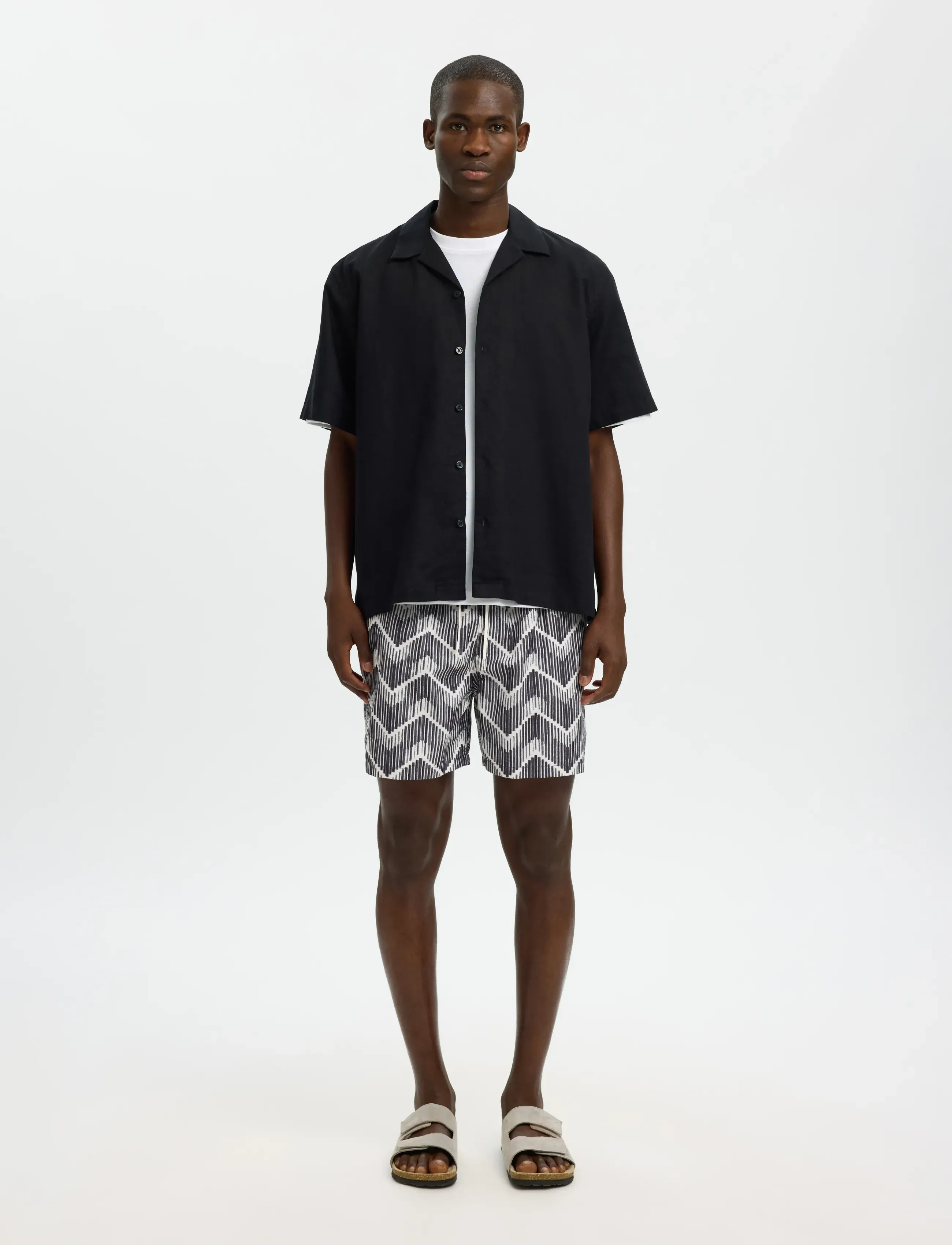 Selected - SLHDANE-AOP SWIMSHORTS - badeshorts - sponge - 3