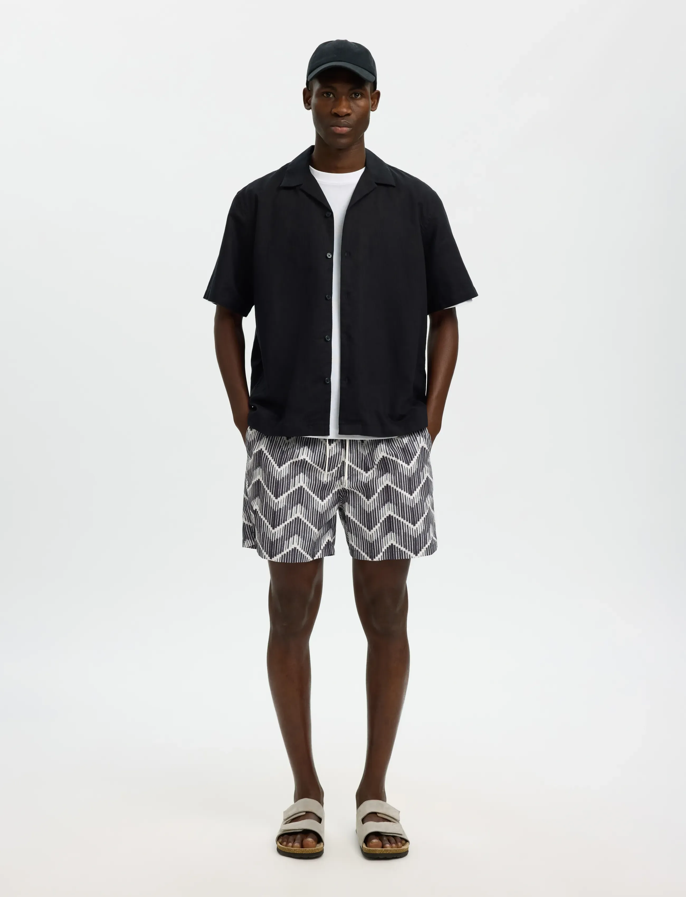 Selected - SLHDANE-AOP SWIMSHORTS - badeshorts - sponge - 5