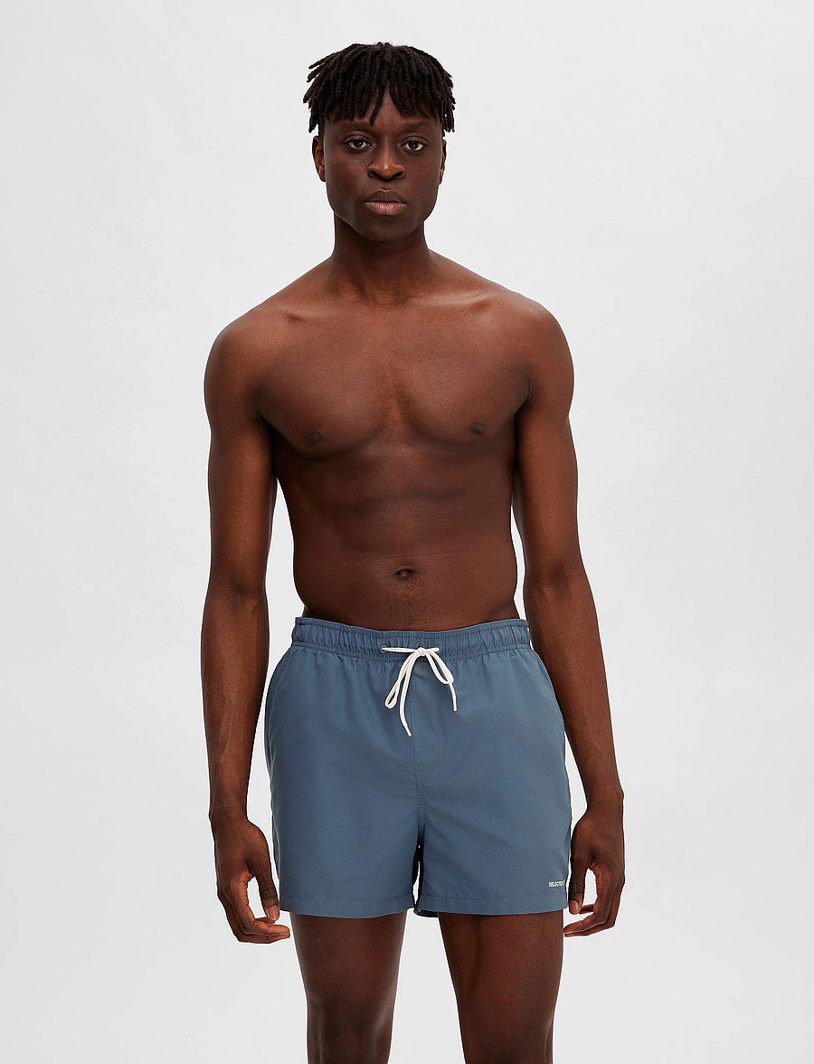 Selected - SLHDANE-SWIMSHORTS - badeshorts - bering sea - 4