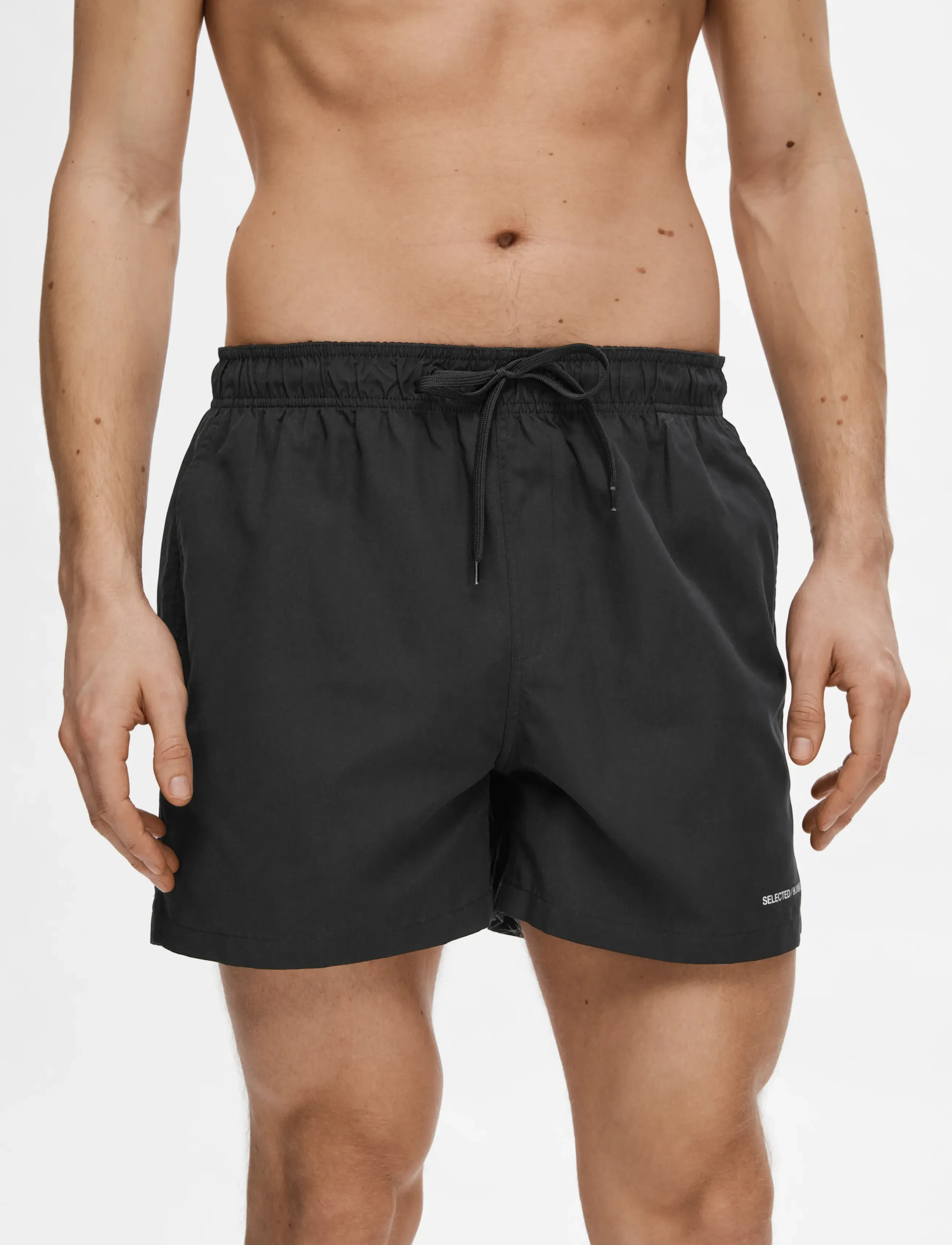 Selected SLHDANE-SWIMSHORTS - Badshorts - BLACK / black