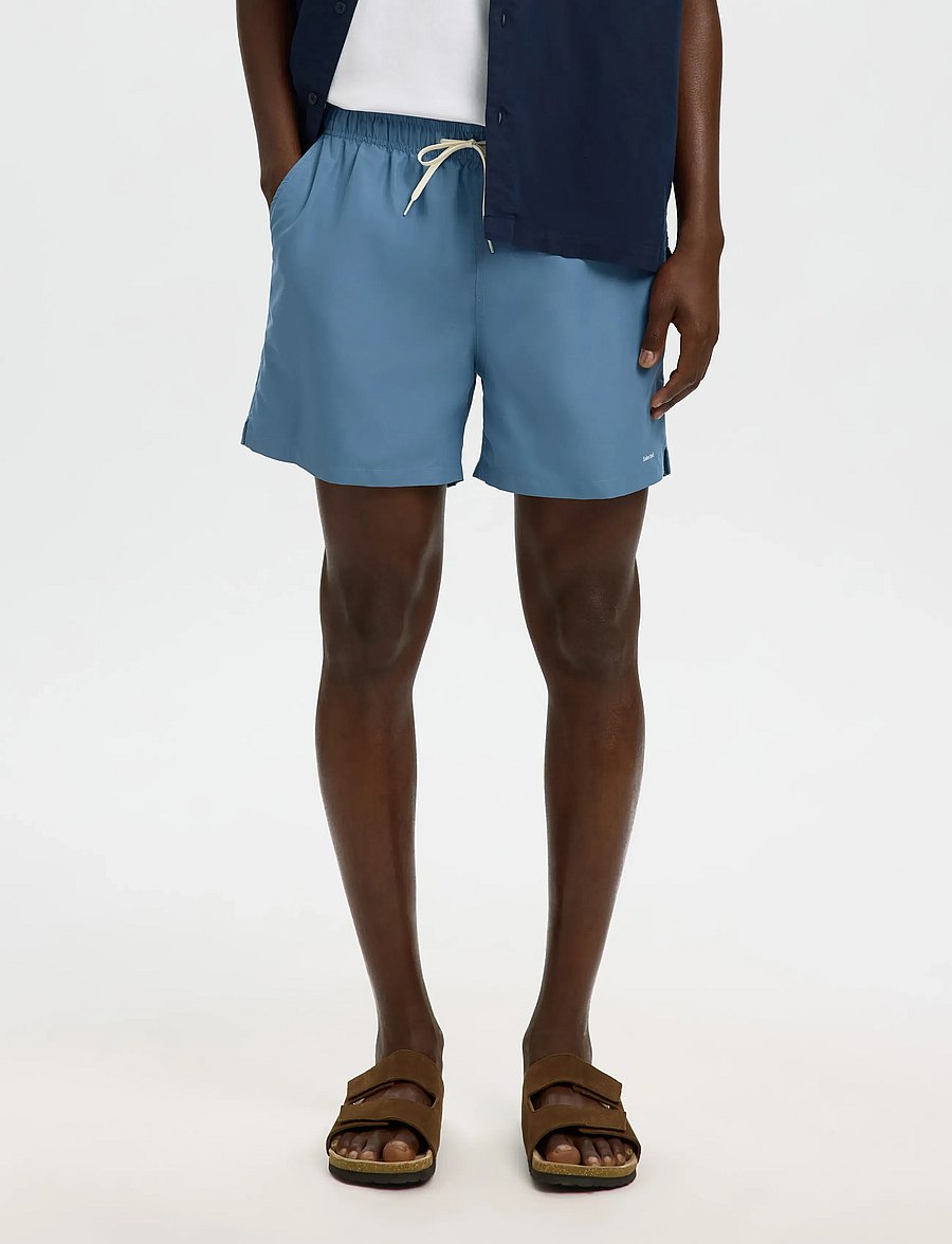Selected - SLHDANE-SWIMSHORTS - badeshorts - blue mirage - 0