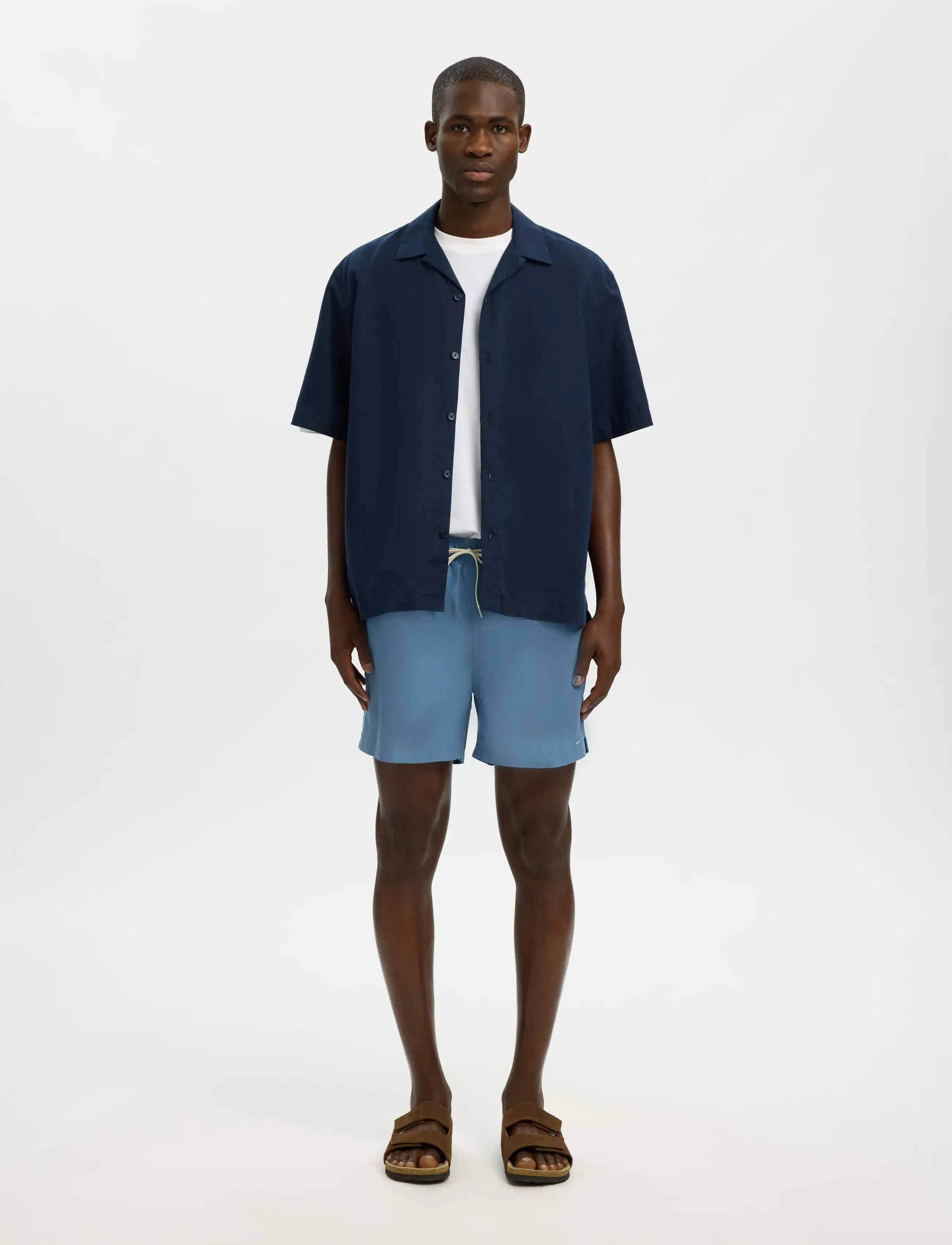 Selected - SLHDANE-SWIMSHORTS - badeshorts - blue mirage - 3