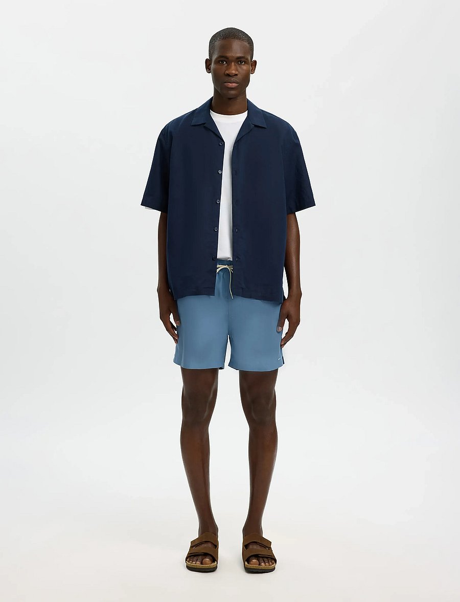 Selected - SLHDANE-SWIMSHORTS - badeshorts - blue mirage - 3