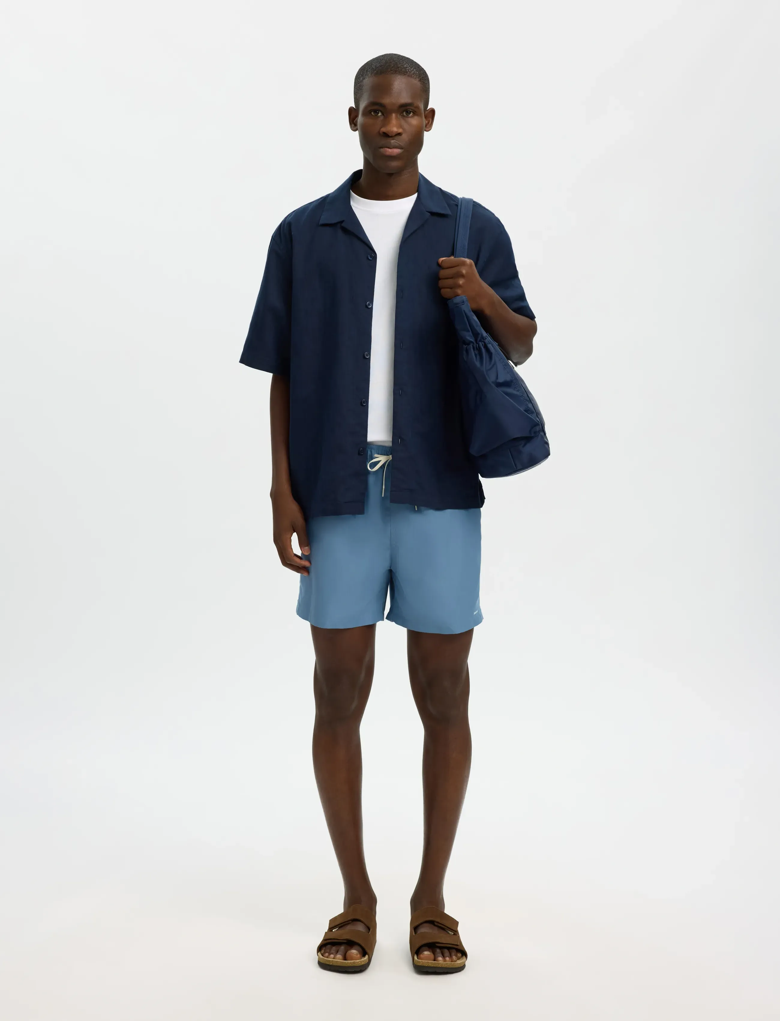 Selected - SLHDANE-SWIMSHORTS - badeshorts - blue mirage - 5