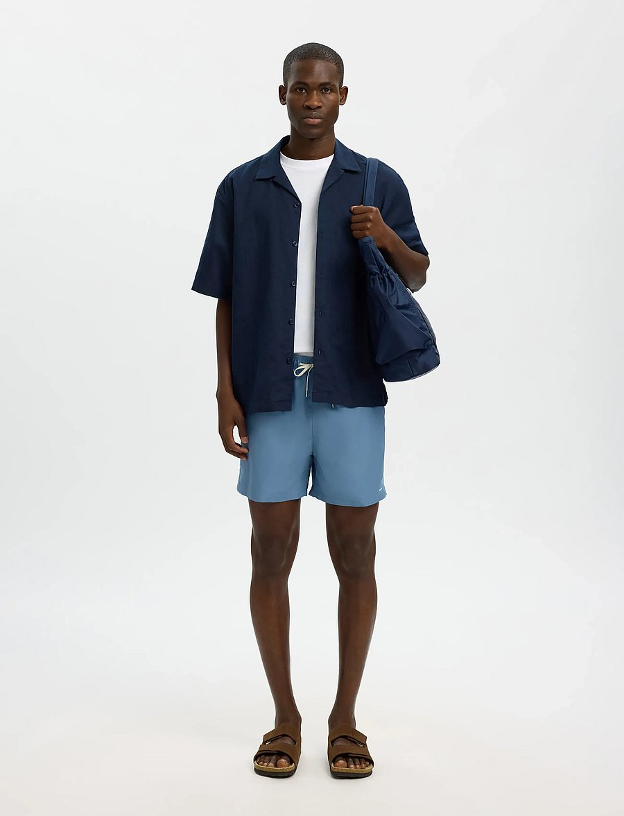 Selected - SLHDANE-SWIMSHORTS - badeshorts - blue mirage - 5