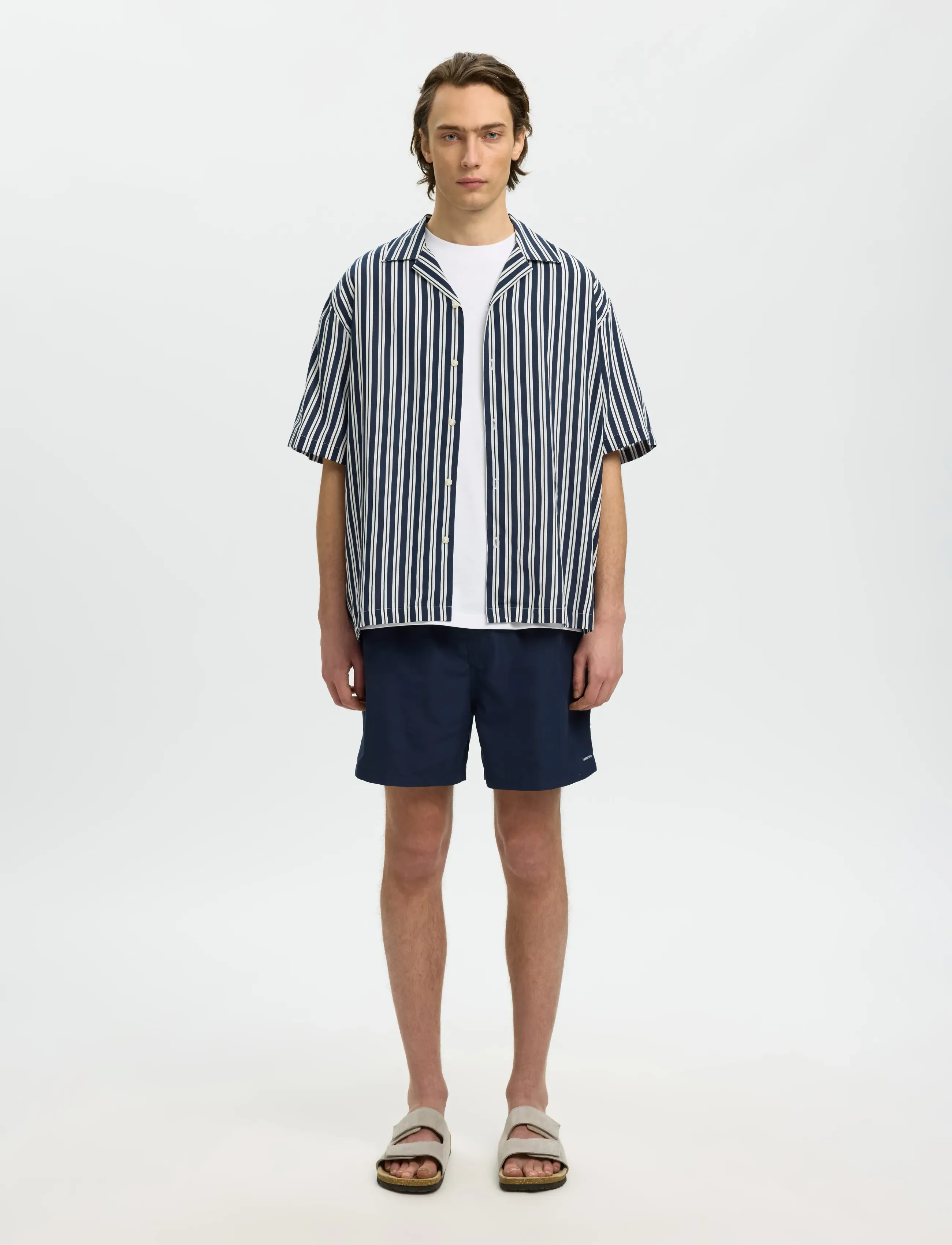 Selected - SLHDANE-SWIMSHORTS - badeshorts - sky captain - 3