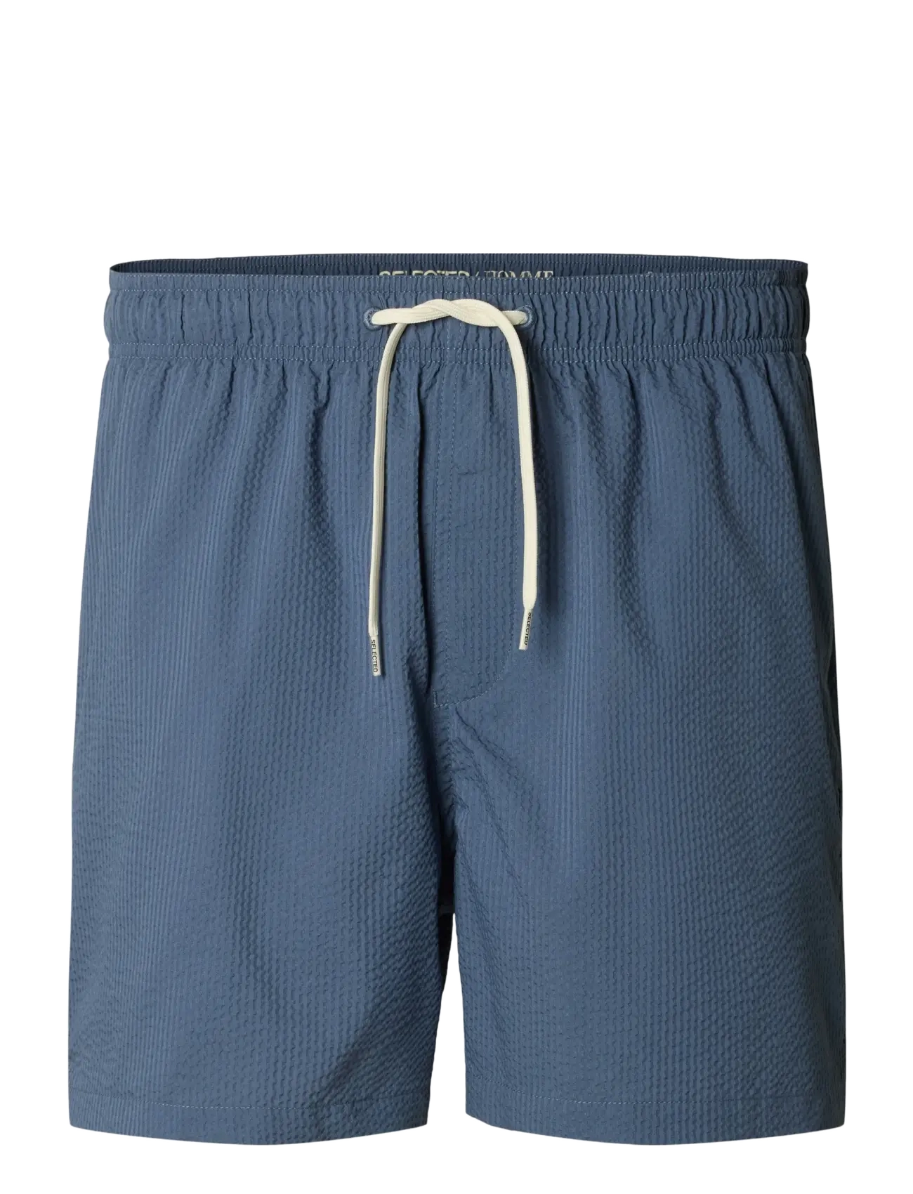 SELECTED Slhcooper-Seersucker Badehose Blau - S - Herren