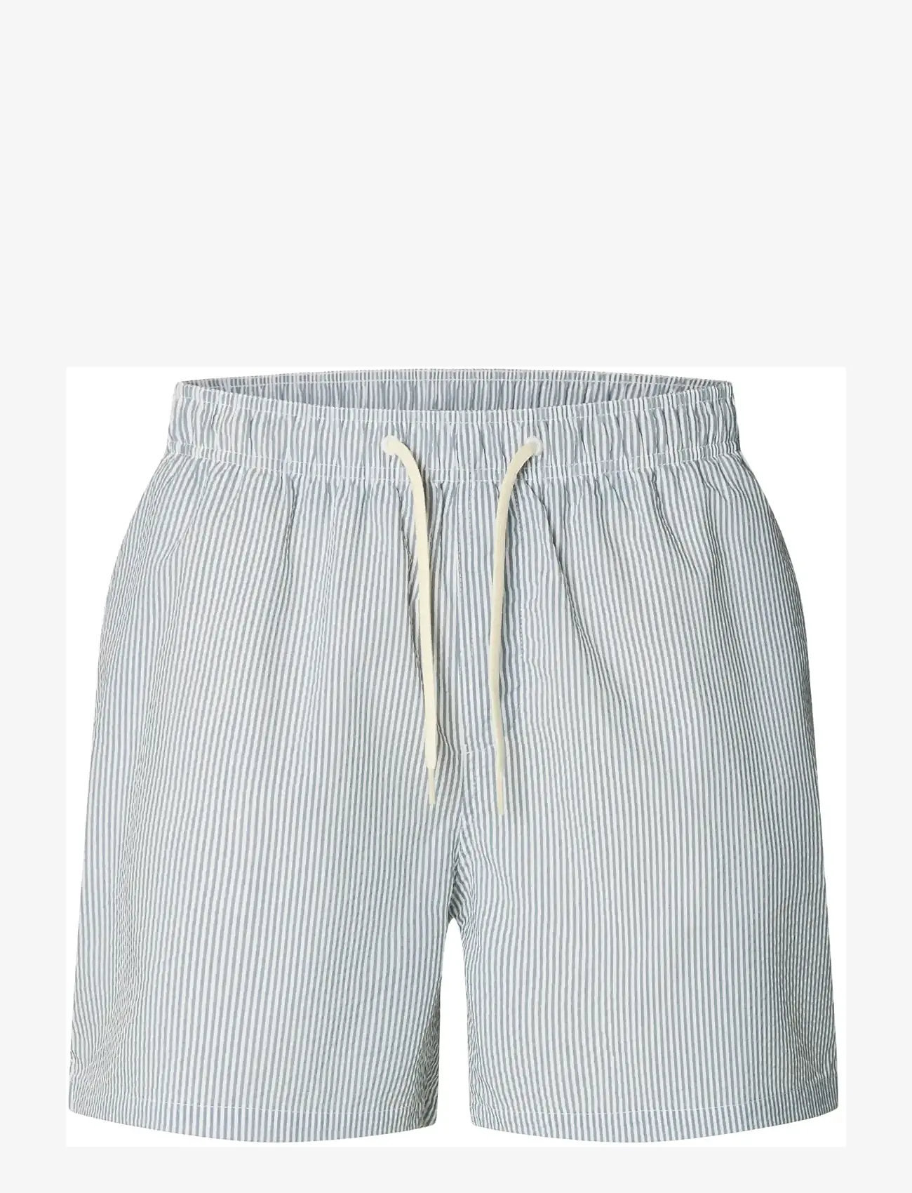 Selected - SLHCOOPER-SEERSUCKER SWIMSHORTS - peldšorti - blue mirage - 1