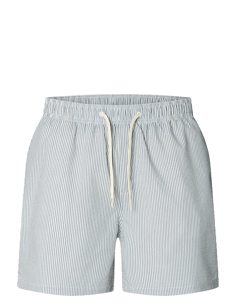 Selected - SLHCOOPER-SEERSUCKER SWIMSHORTS - peldšorti - blue mirage - 1