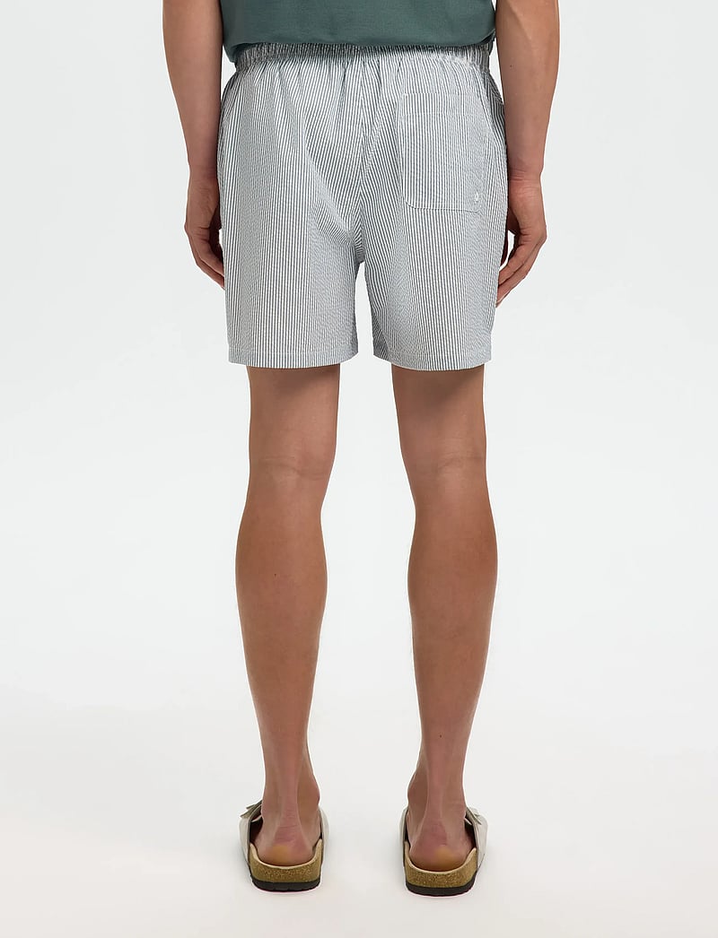 Selected - SLHCOOPER-SEERSUCKER SWIMSHORTS - peldšorti - blue mirage - 2