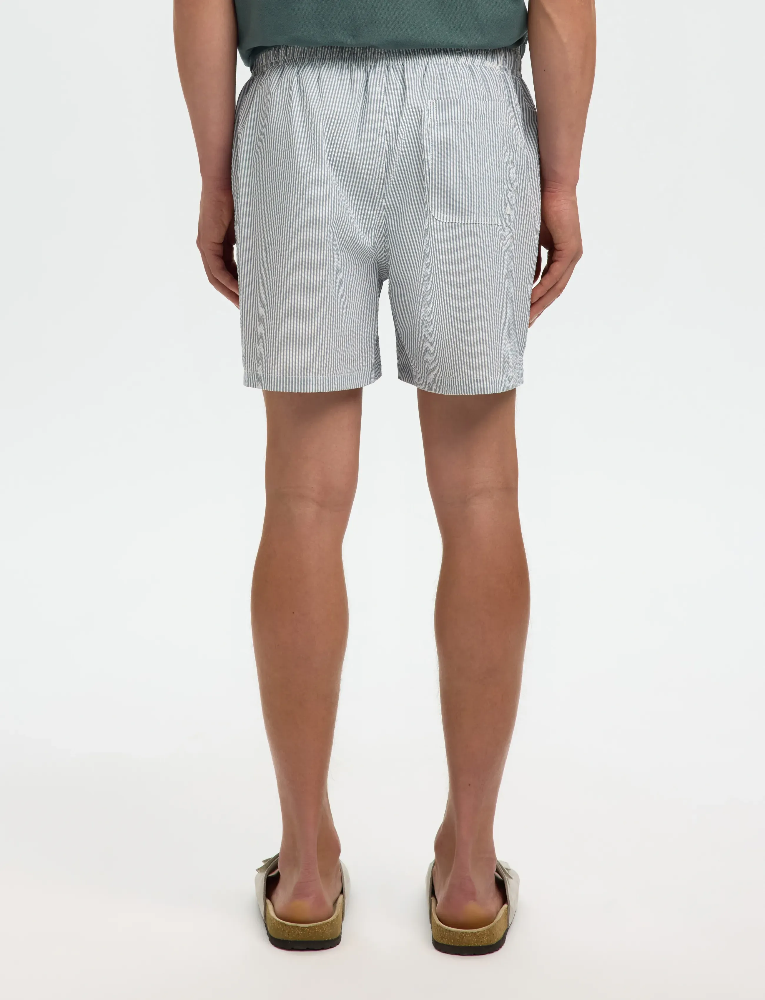 Selected - SLHCOOPER-SEERSUCKER SWIMSHORTS - maudymosi šortai - blue mirage - 2