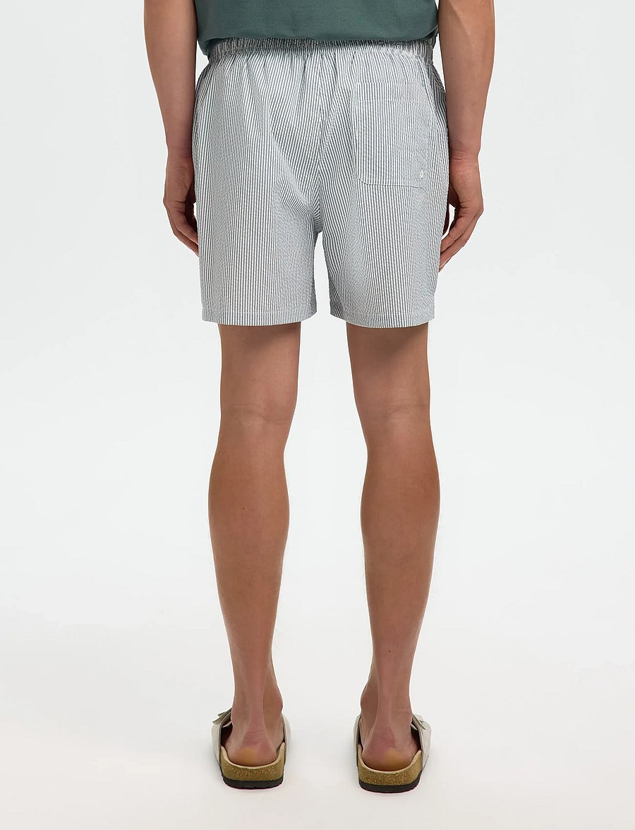 Selected - SLHCOOPER-SEERSUCKER SWIMSHORTS - maudymosi šortai - blue mirage - 2