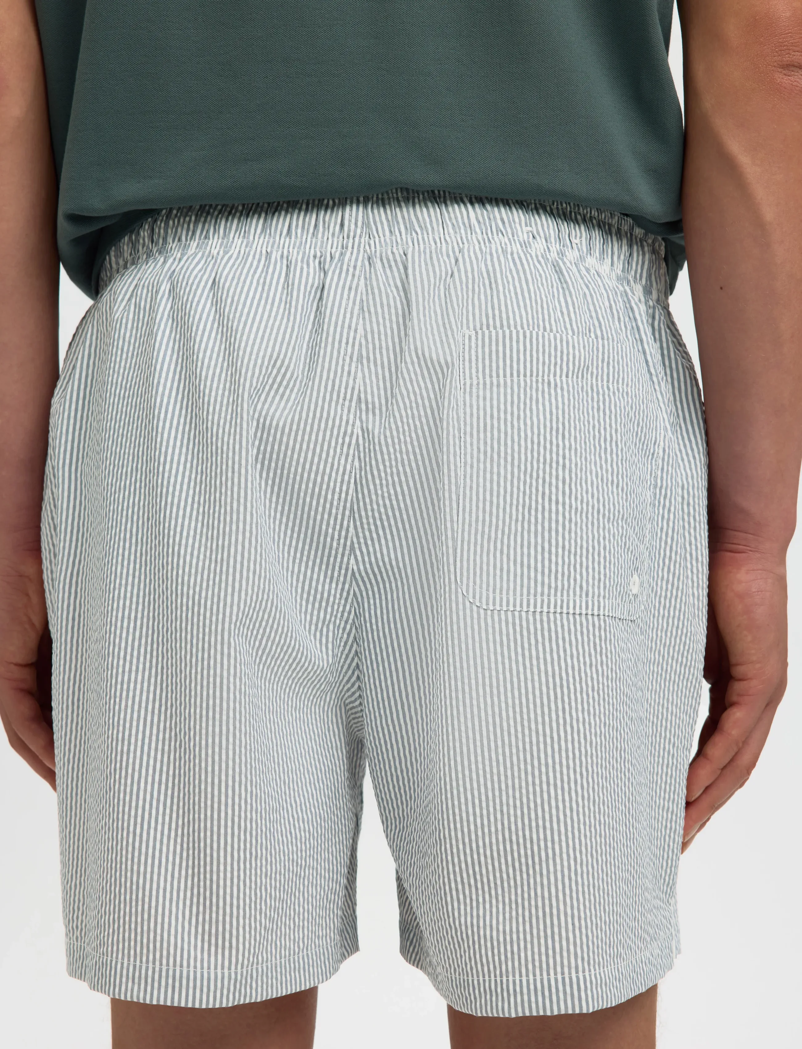 Selected - SLHCOOPER-SEERSUCKER SWIMSHORTS - maudymosi šortai - blue mirage - 4