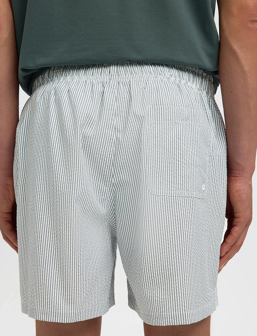 Selected - SLHCOOPER-SEERSUCKER SWIMSHORTS - maudymosi šortai - blue mirage - 4