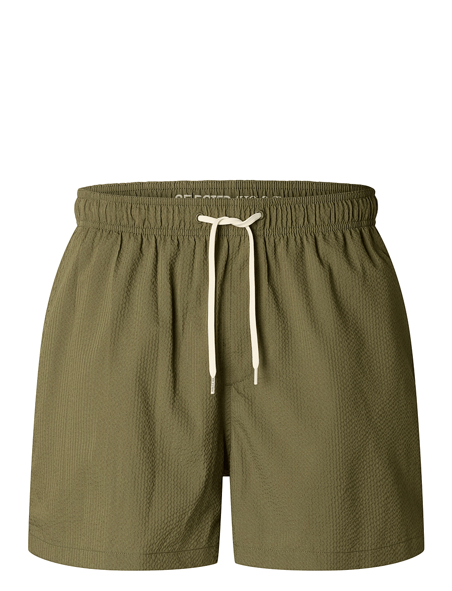 Selected - SLHCOOPER-SEERSUCKER SWIMSHORTS - badshorts - kalamata - 1