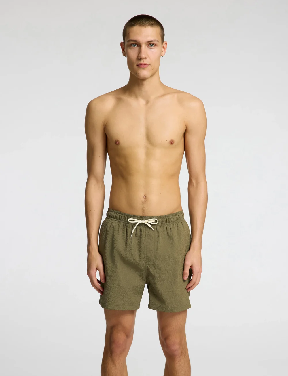 Selected - SLHCOOPER-SEERSUCKER SWIMSHORTS - badshorts - kalamata - 0