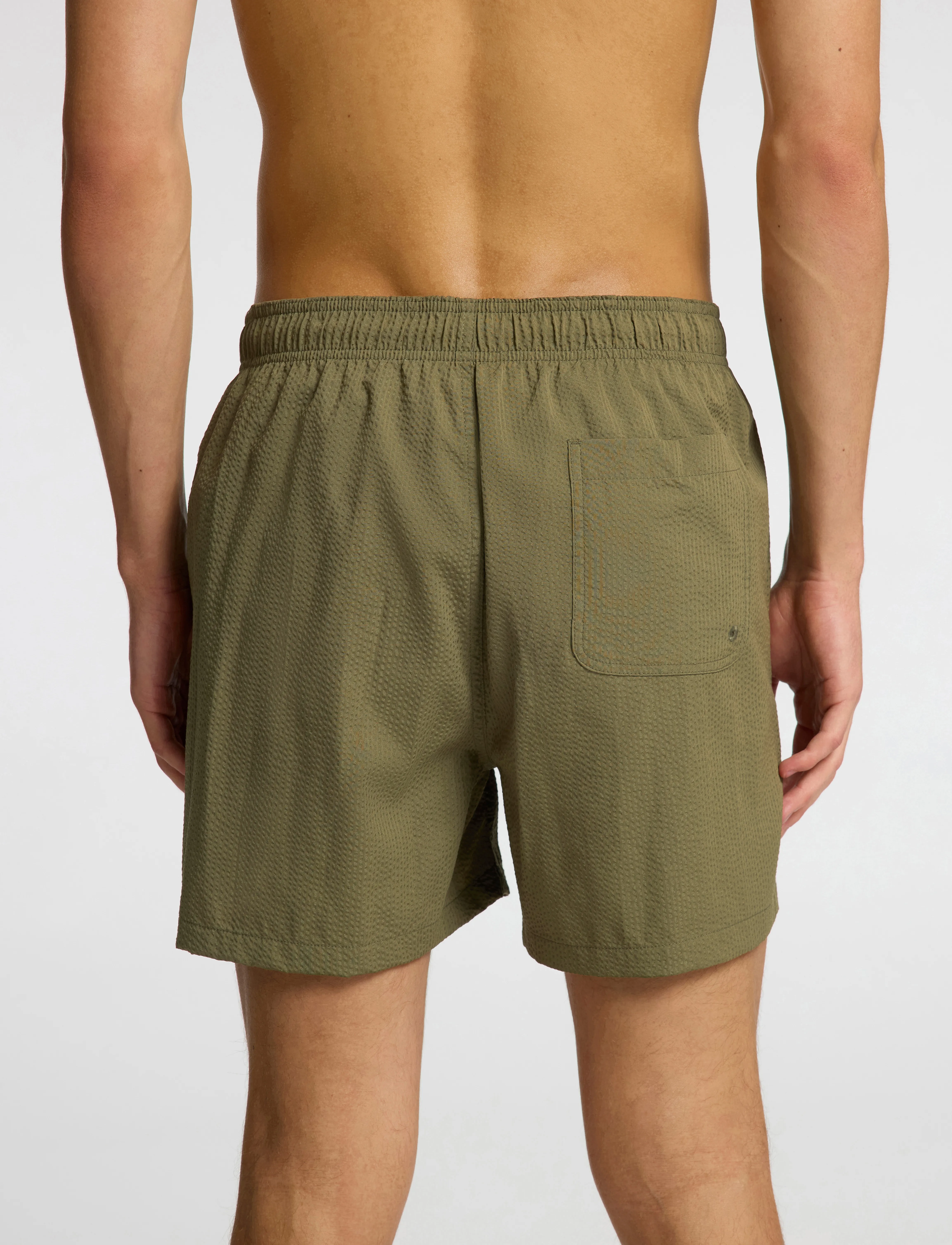 Selected - SLHCOOPER-SEERSUCKER SWIMSHORTS - ujumispüksid - kalamata - 3