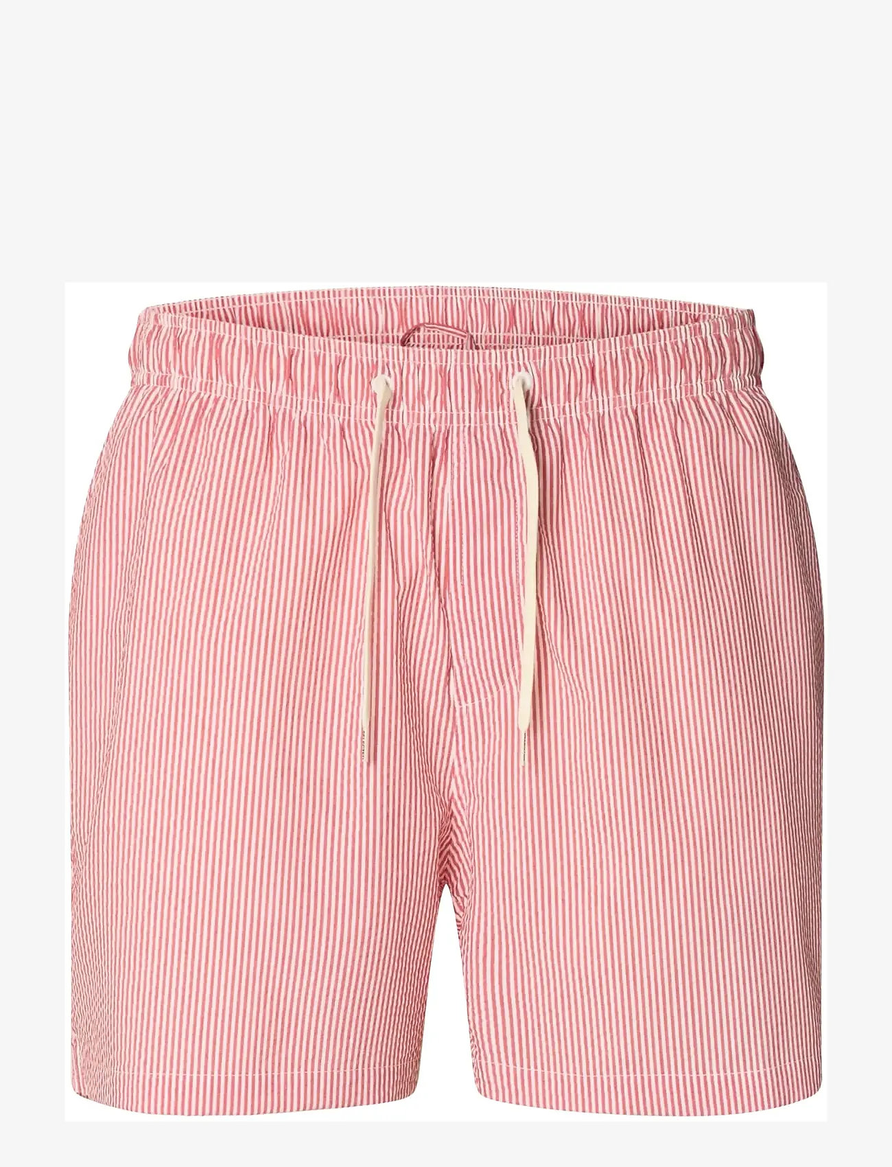 Selected - SLHCOOPER-SEERSUCKER SWIMSHORTS - badeshorts - poinsettia - 1
