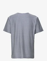 Selected Homme - SLHRELAXSOBB STRIPE SS O-NECK TEE W - bering sea - 1