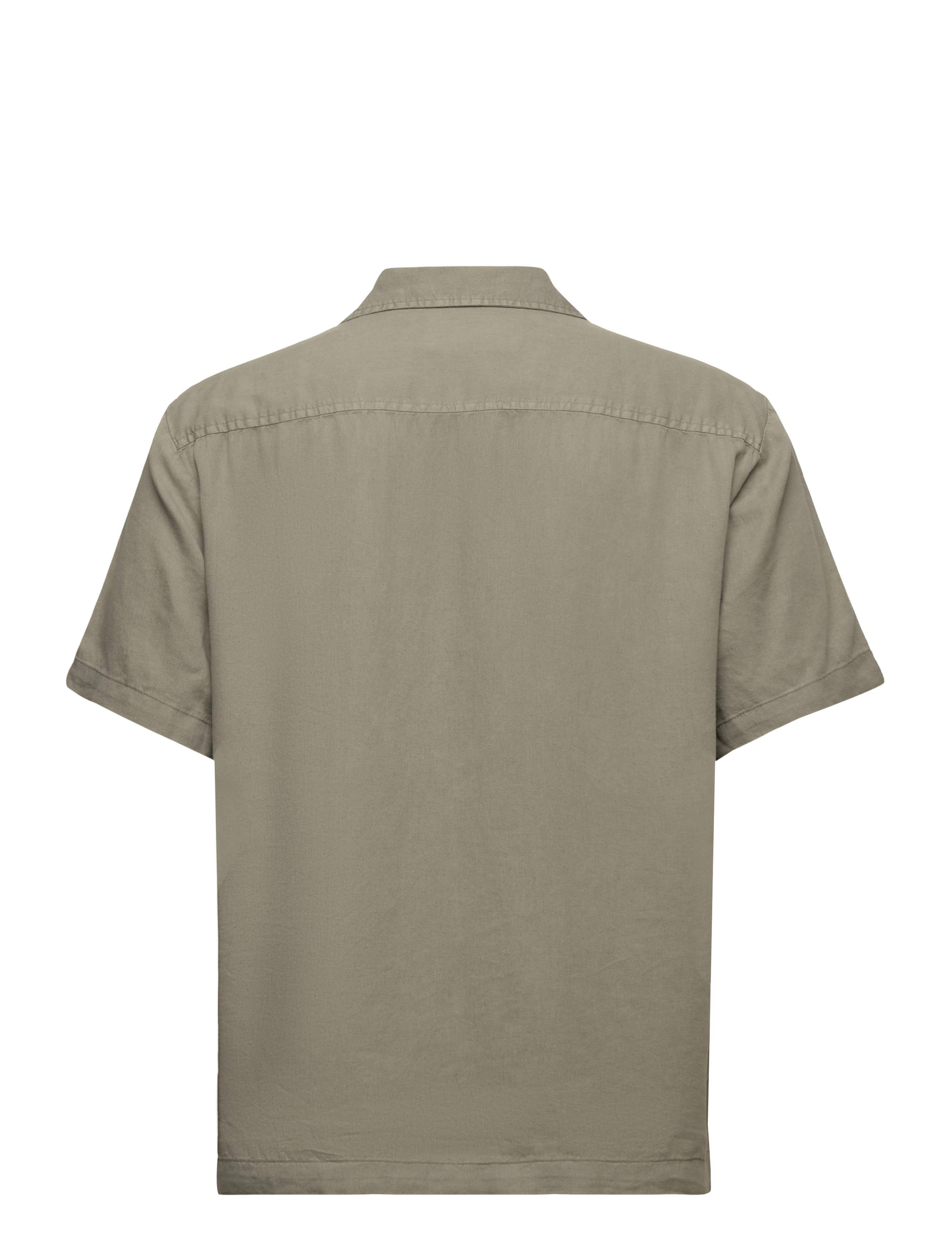 Selected Homme - SLHRELAX-PASTEL-LINEN SHIRT SS RESORT W - vetiver - 1