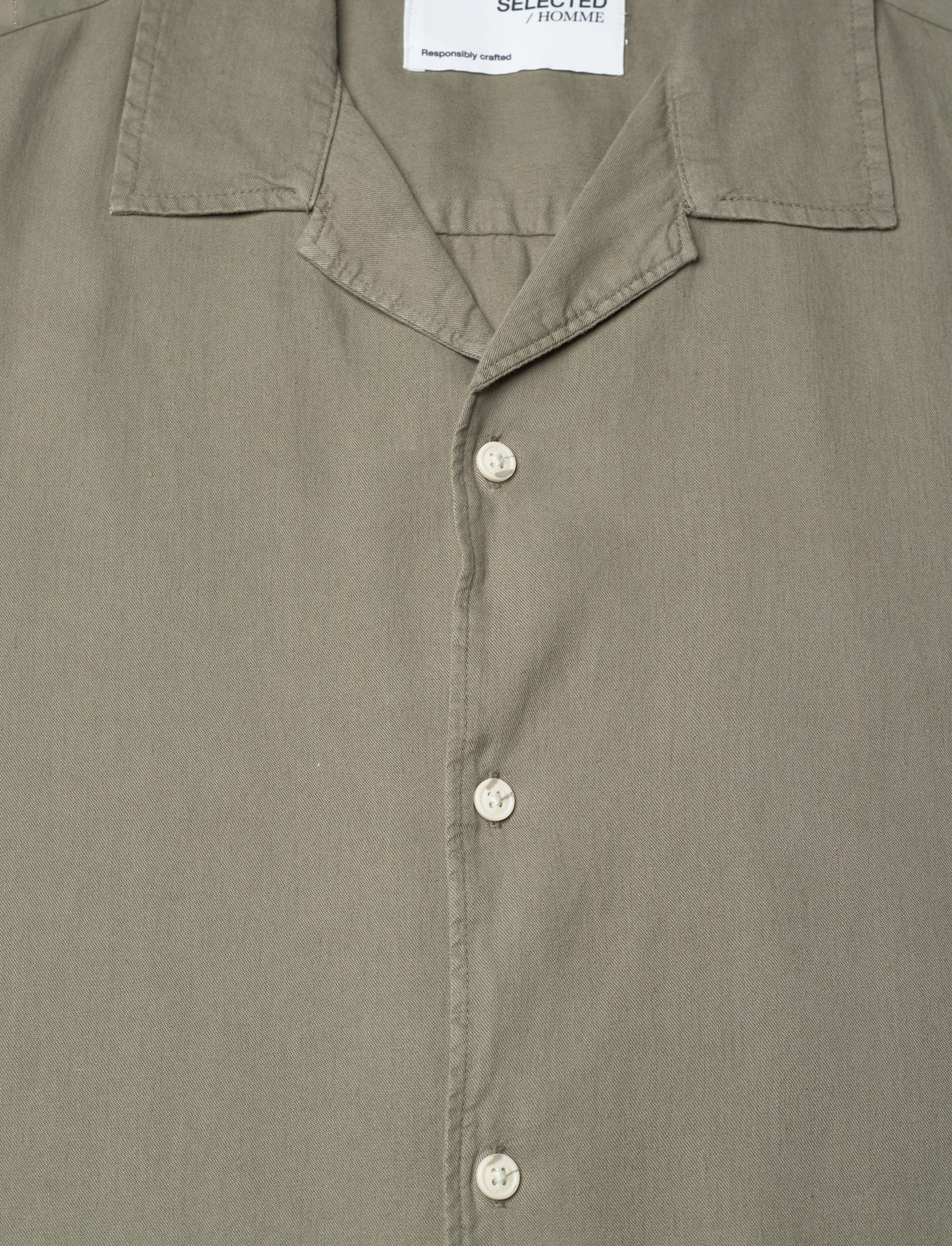 Selected Homme - SLHRELAX-PASTEL-LINEN SHIRT SS RESORT W - vetiver - 2