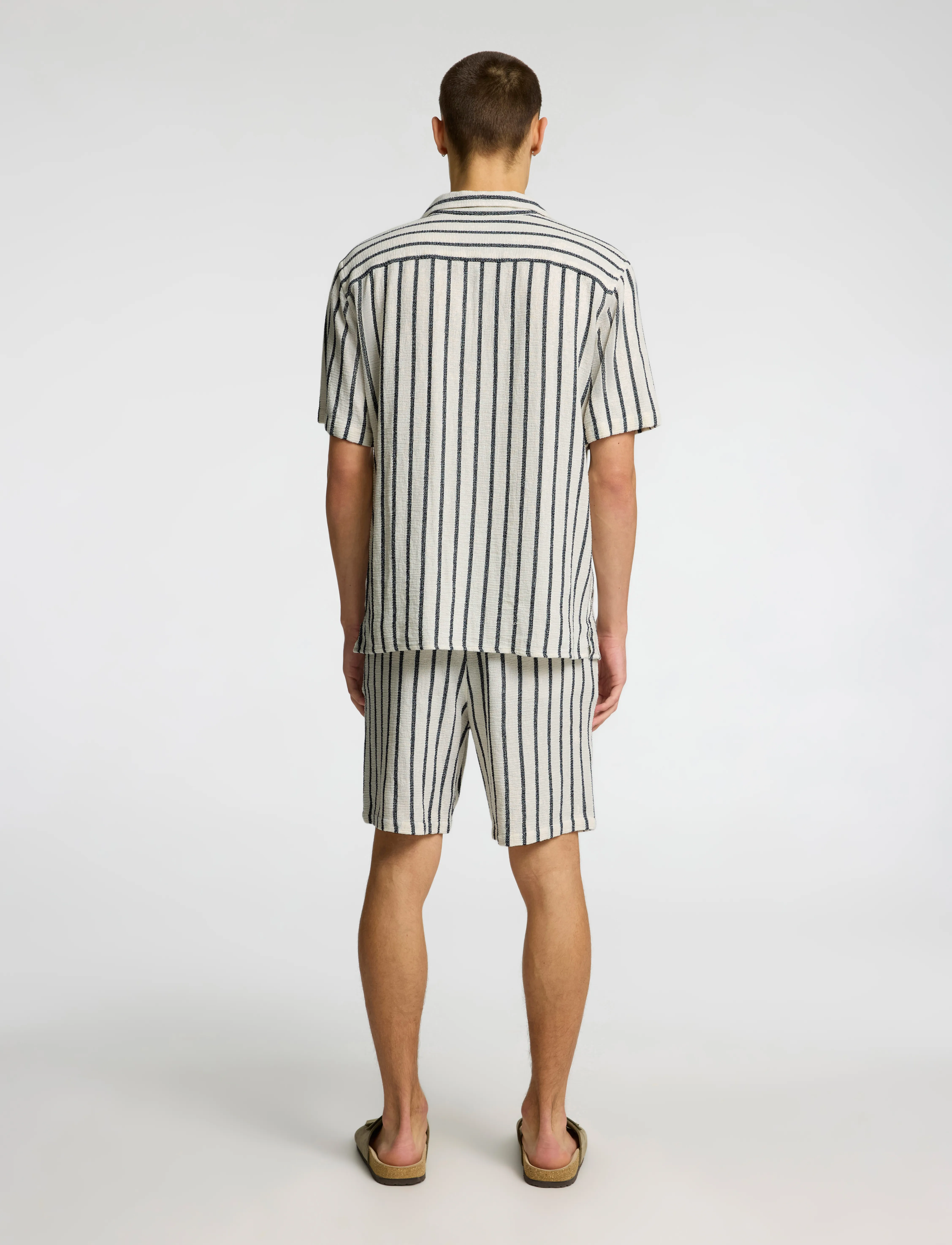 Selected - SLHRELAX-SAL SHIRT SS RESORT - kortermede skjorter - egret - 2
