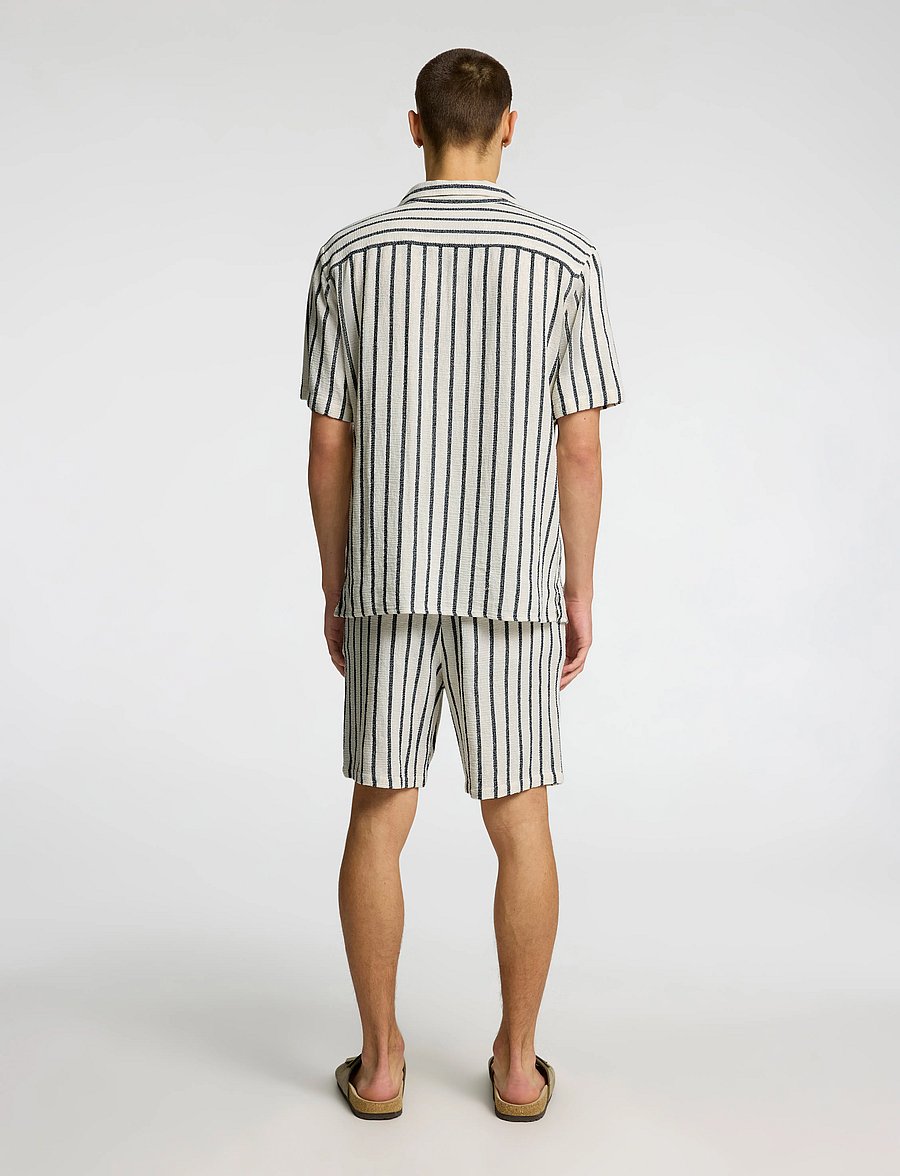 Selected - SLHRELAX-SAL SHIRT SS RESORT - kortärmade skjortor - egret - 2