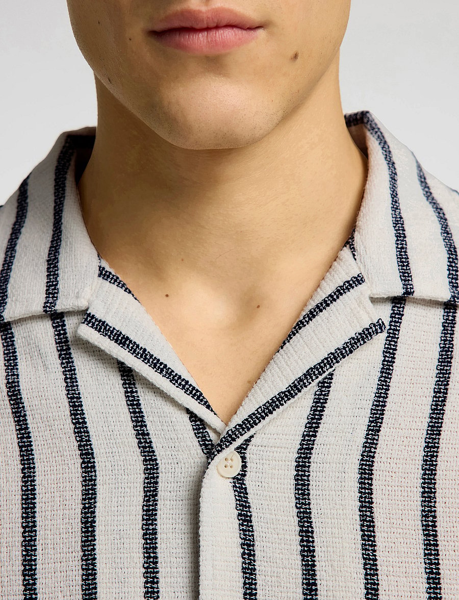 Selected - SLHRELAX-SAL SHIRT SS RESORT - kortärmade skjortor - egret - 3
