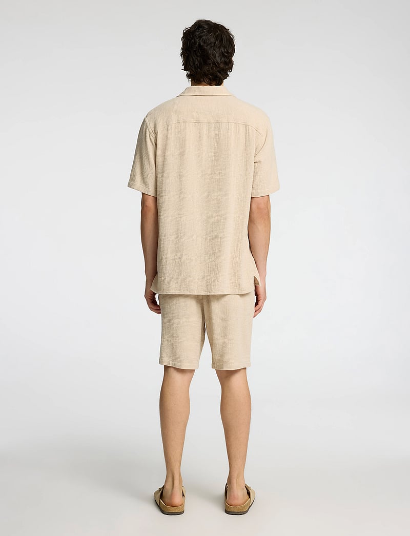 Selected - SLHRELAX-SAL SHIRT SS RESORT - lühikeste varrukatega särgid - oatmeal - 2