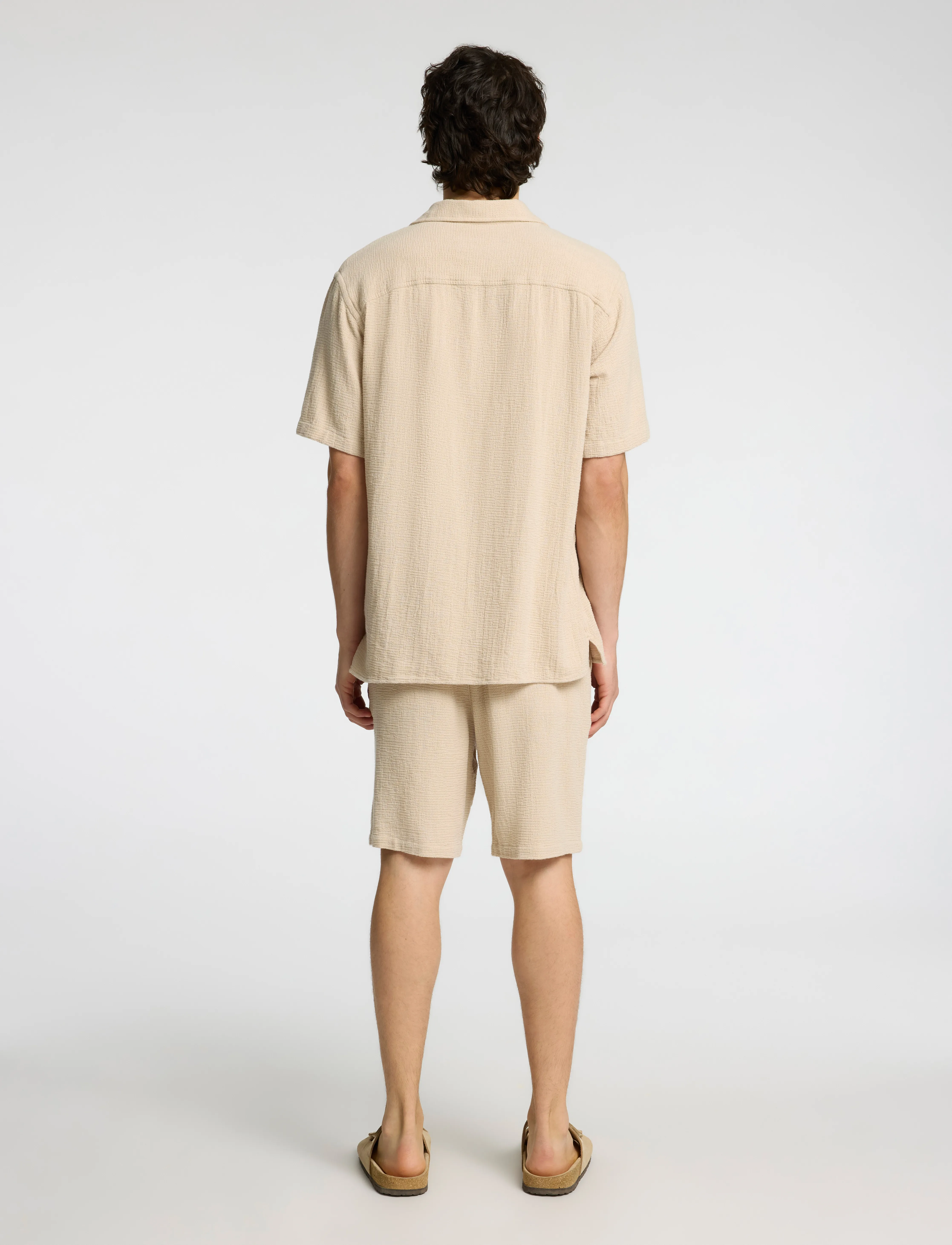 Selected - SLHRELAX-SAL SHIRT SS RESORT - kurzarmhemden - oatmeal - 2