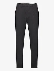 Selected Homme - SLHSLIM-MILES 175 BRUSHED PANTS W NOOS - kostymbyxor - black - 0