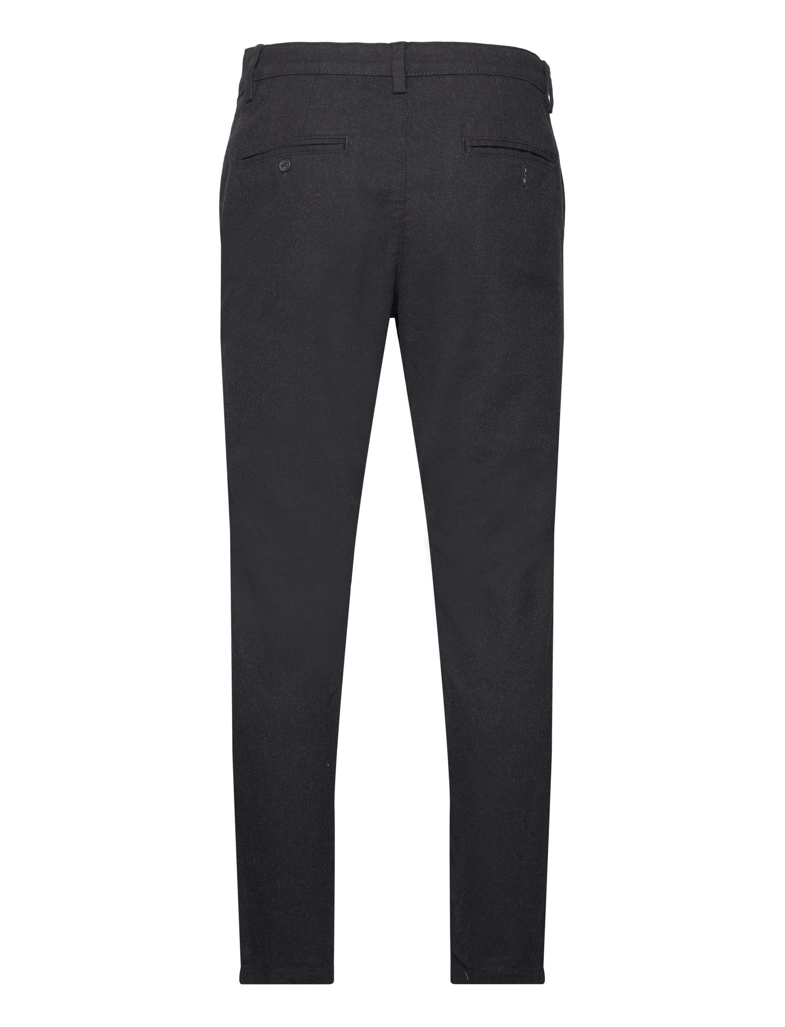 Selected - SLM175-SLIM MILES BRUSHED PANT NOOS - vabaajapüksid - black - 2