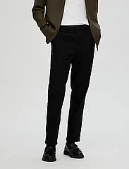 Selected Homme - SLHSLIM-MILES 175 BRUSHED PANTS W NOOS - kostymbyxor - black - 2