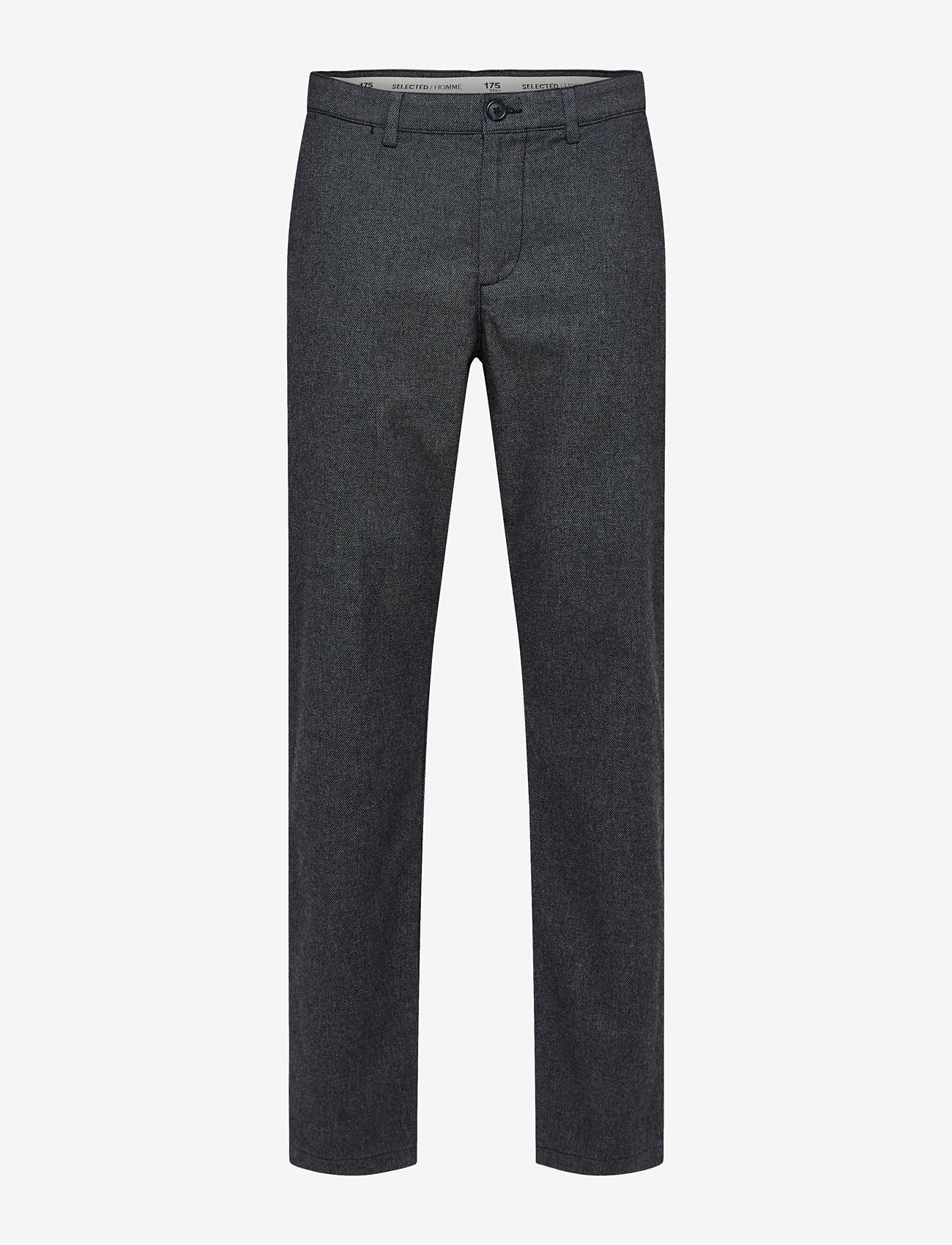Selected Homme - SLHSLIM-MILES 175 BRUSHED PANTS W NOOS - pantalons - dark grey - 0