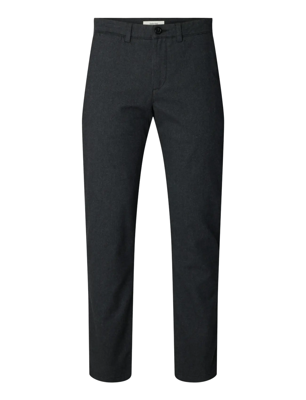 Selected SLM175-SLIM MILES BRUSHED PANT NOOS - Riided - DARK GREY / grey