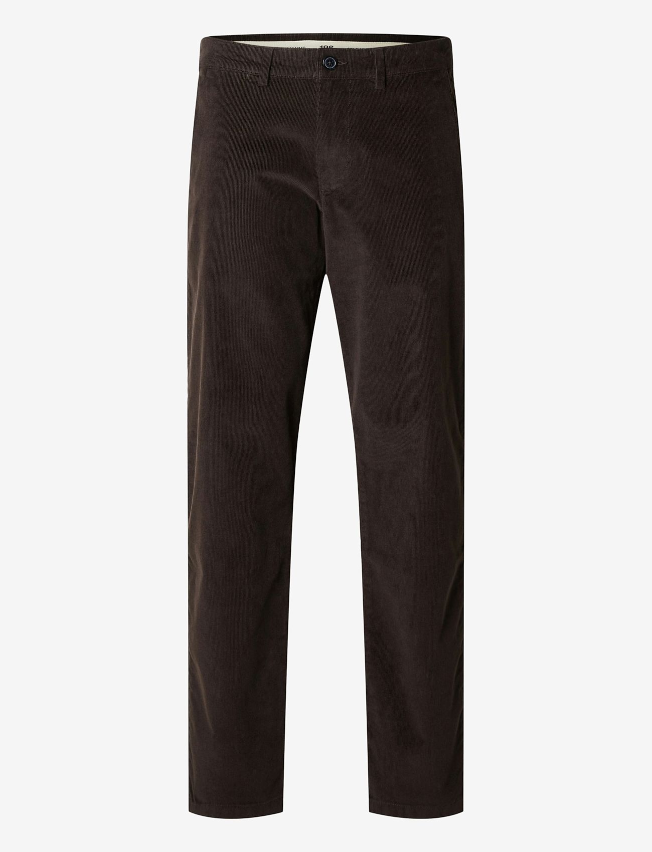 Selected - SLH196-STRAIGHT MILES CORD PANTS W NOOS - chinos - chocolate torte - 1