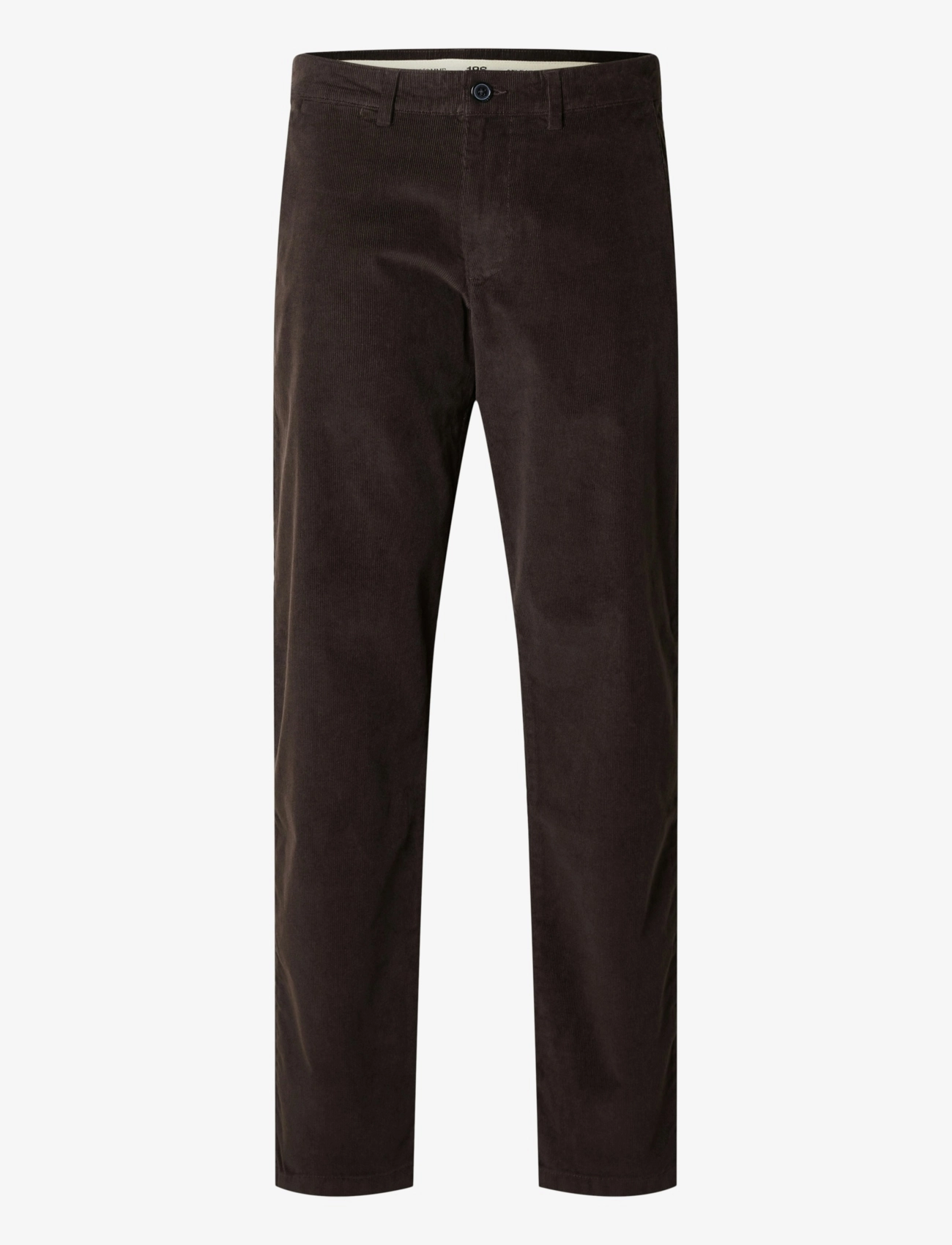 Selected - SLM196-STRAIGHT MILES CORD PANT NOOS - chinos - chocolate torte - 1