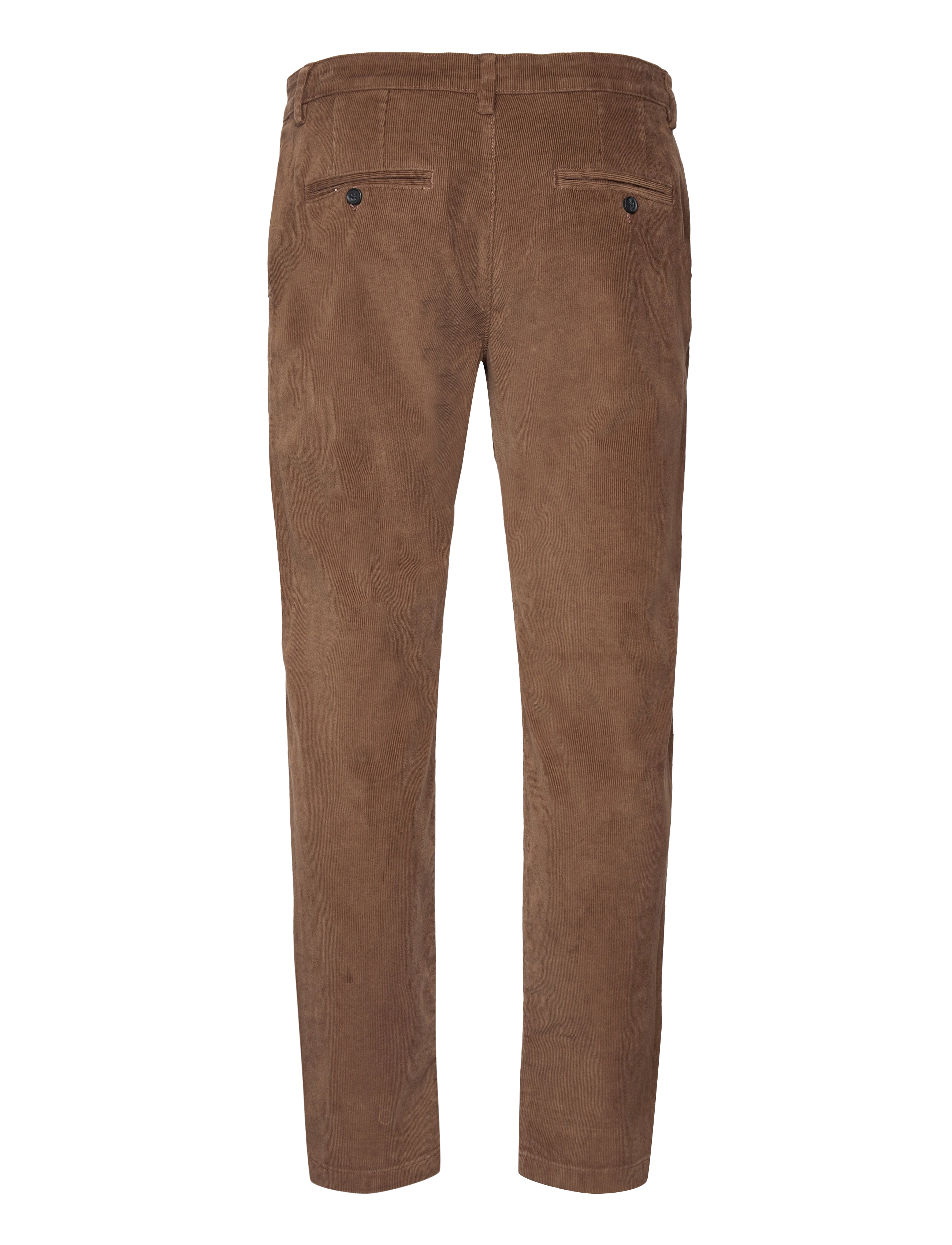 Selected - SLM196-STRAIGHT MILES CORD PANT NOOS - chinos - dark earth - 2