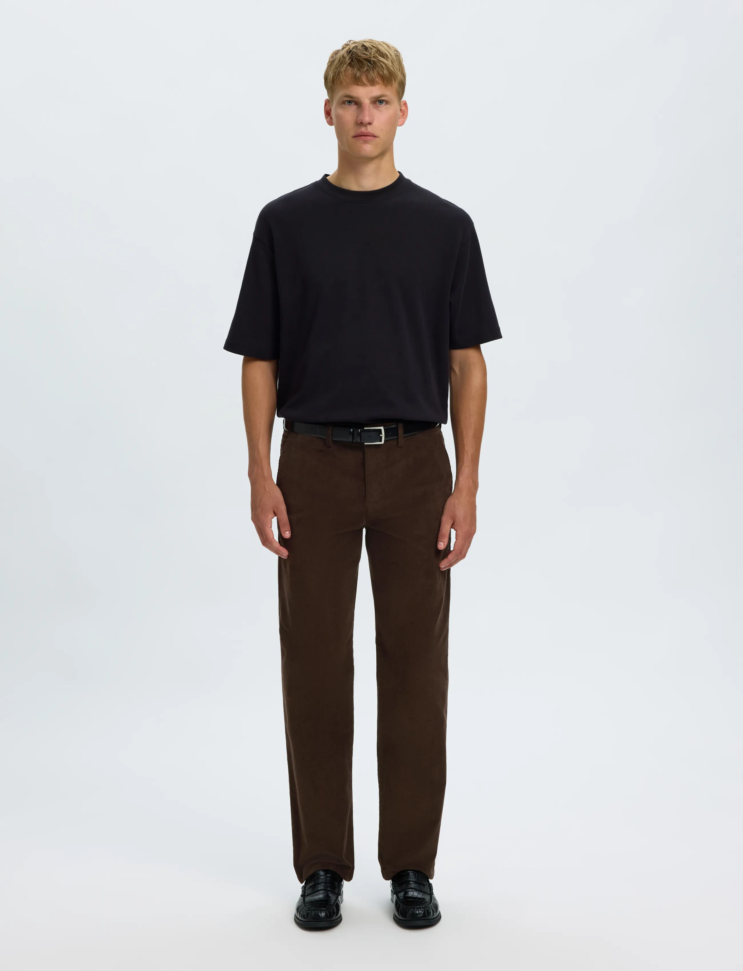 Selected - SLM196-STRAIGHT MILES CORD PANT NOOS - chinos - delicioso - 3
