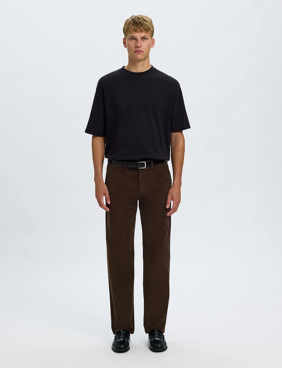 Selected - SLM196-STRAIGHT MILES CORD PANT NOOS - chinos - delicioso - 3