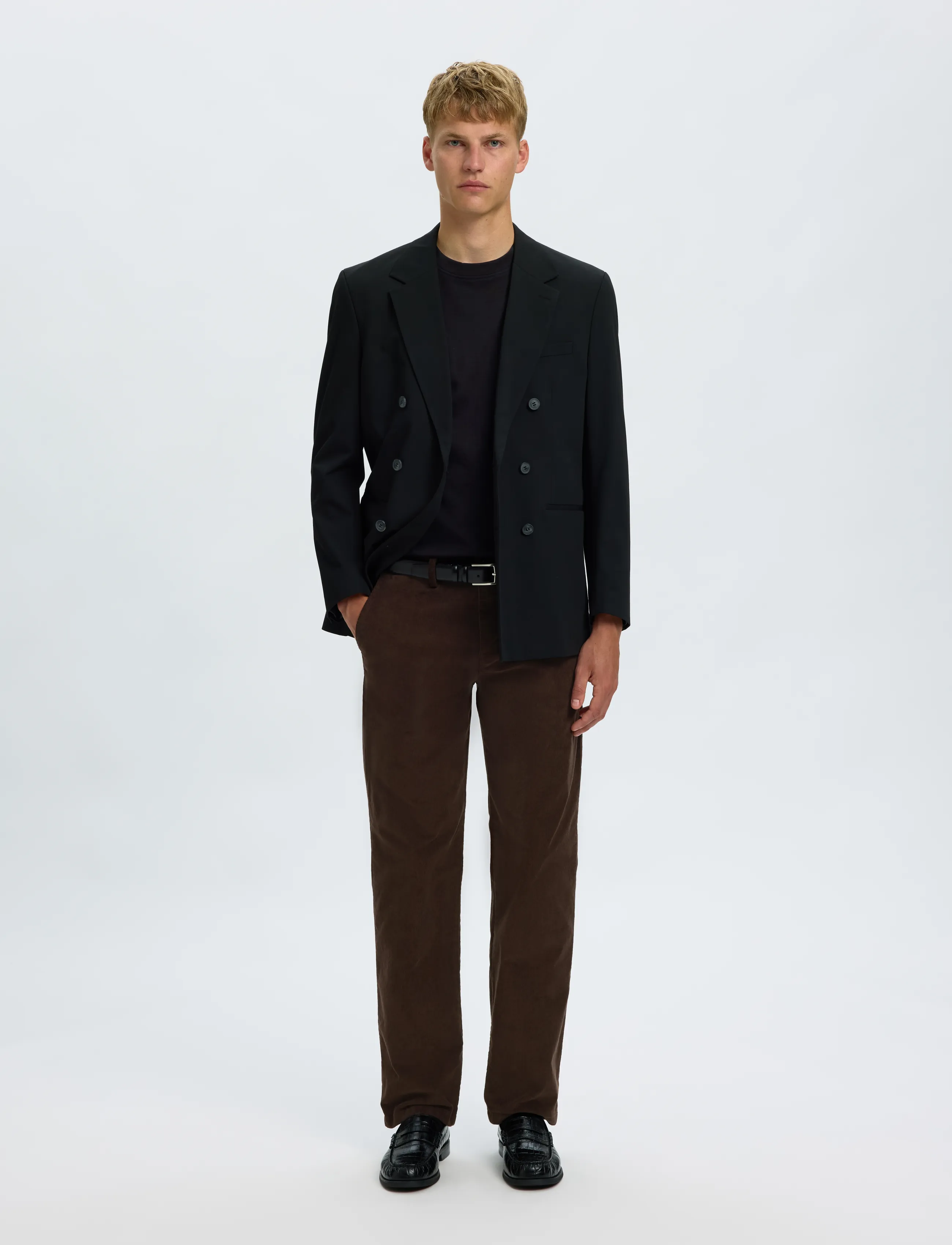 Selected - SLM196-STRAIGHT MILES CORD PANT NOOS - chinos - delicioso - 5